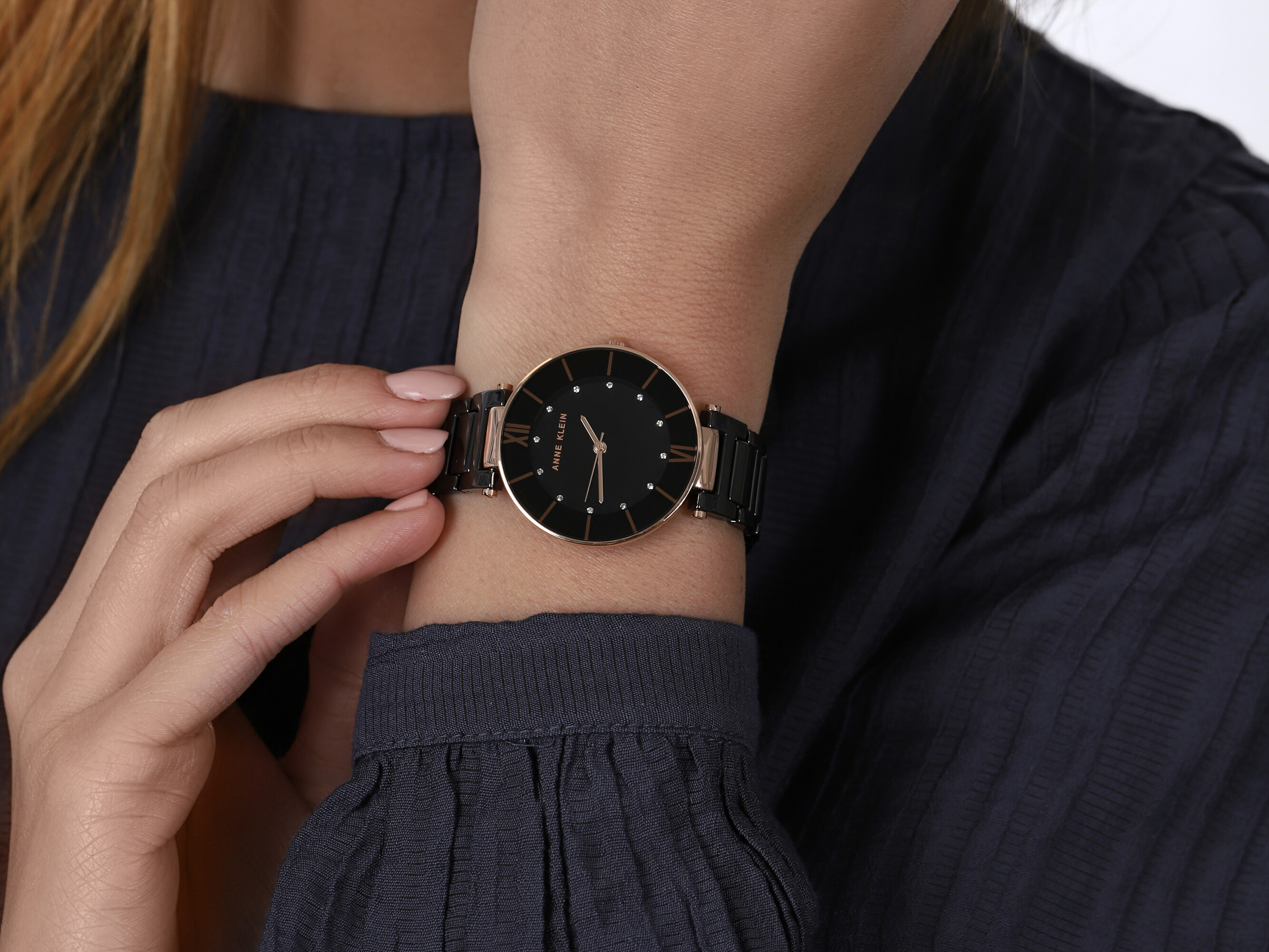 Anne Klein AK-3266BKRG zegarek damski Bransoleta - miniatura 2