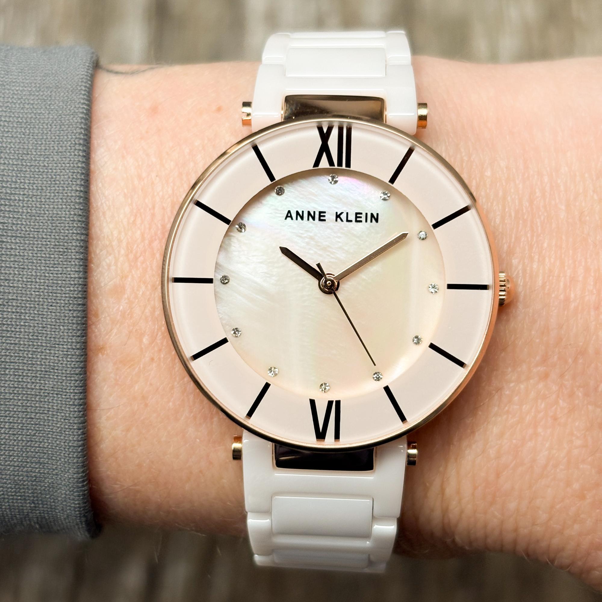 Anne Klein AK-3266LPRG Bransoleta zegarek damski klasyczny mineralne - miniatura 6