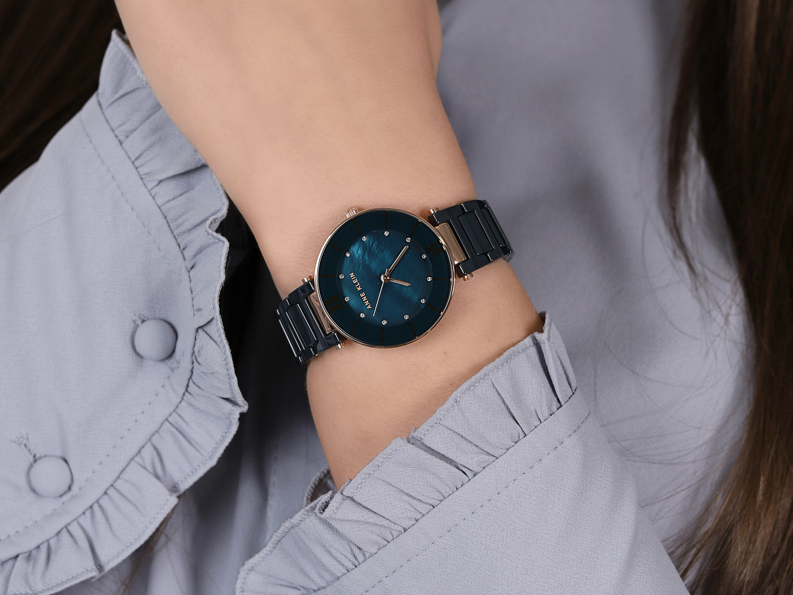 Anne Klein AK-3266NVRG zegarek damski Bransoleta - miniatura 2