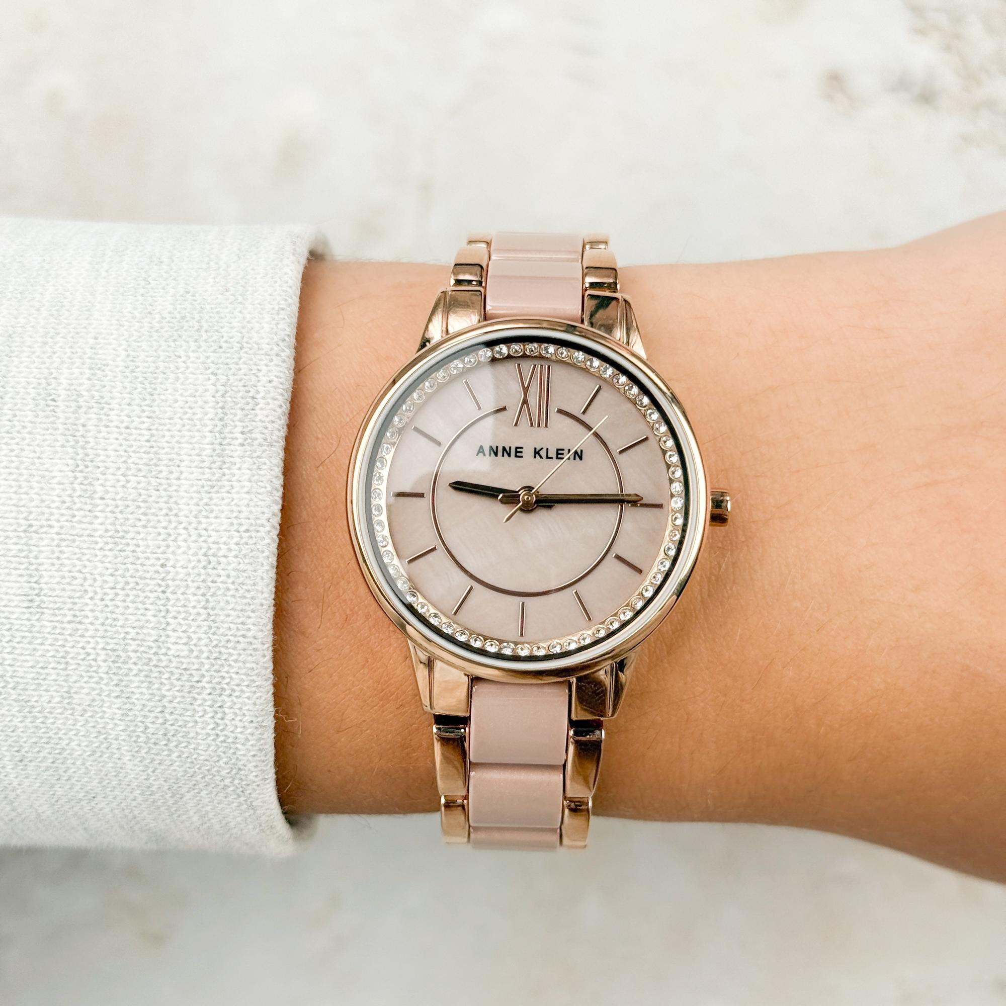 Anne Klein AK-3344TPRG Bransoleta zegarek damski klasyczny mineralne - miniatura 6