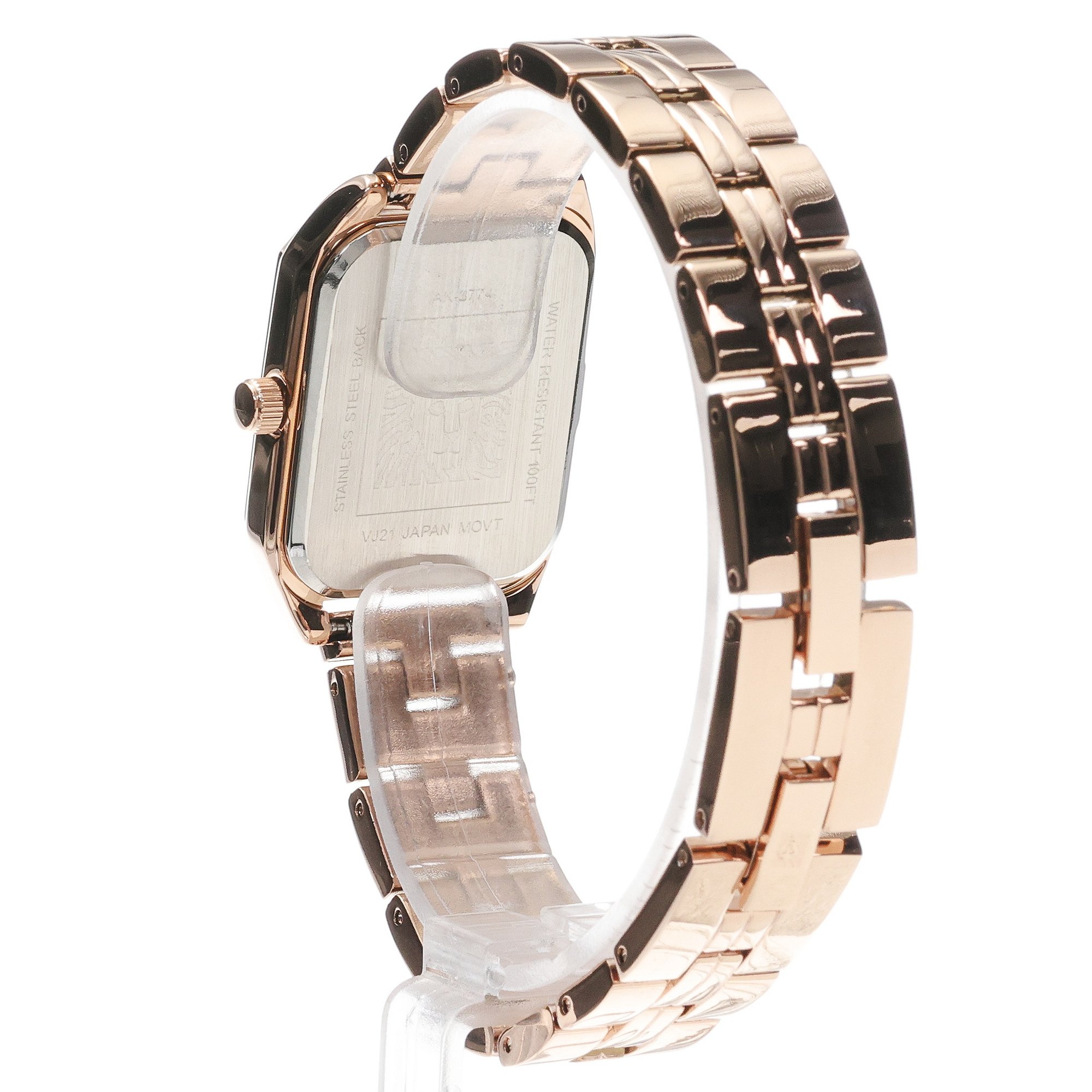 Anne Klein AK-3774RGRG Bransoleta Rose Gold-Tone zegarek damski klasyczny mineralne - miniatura 4