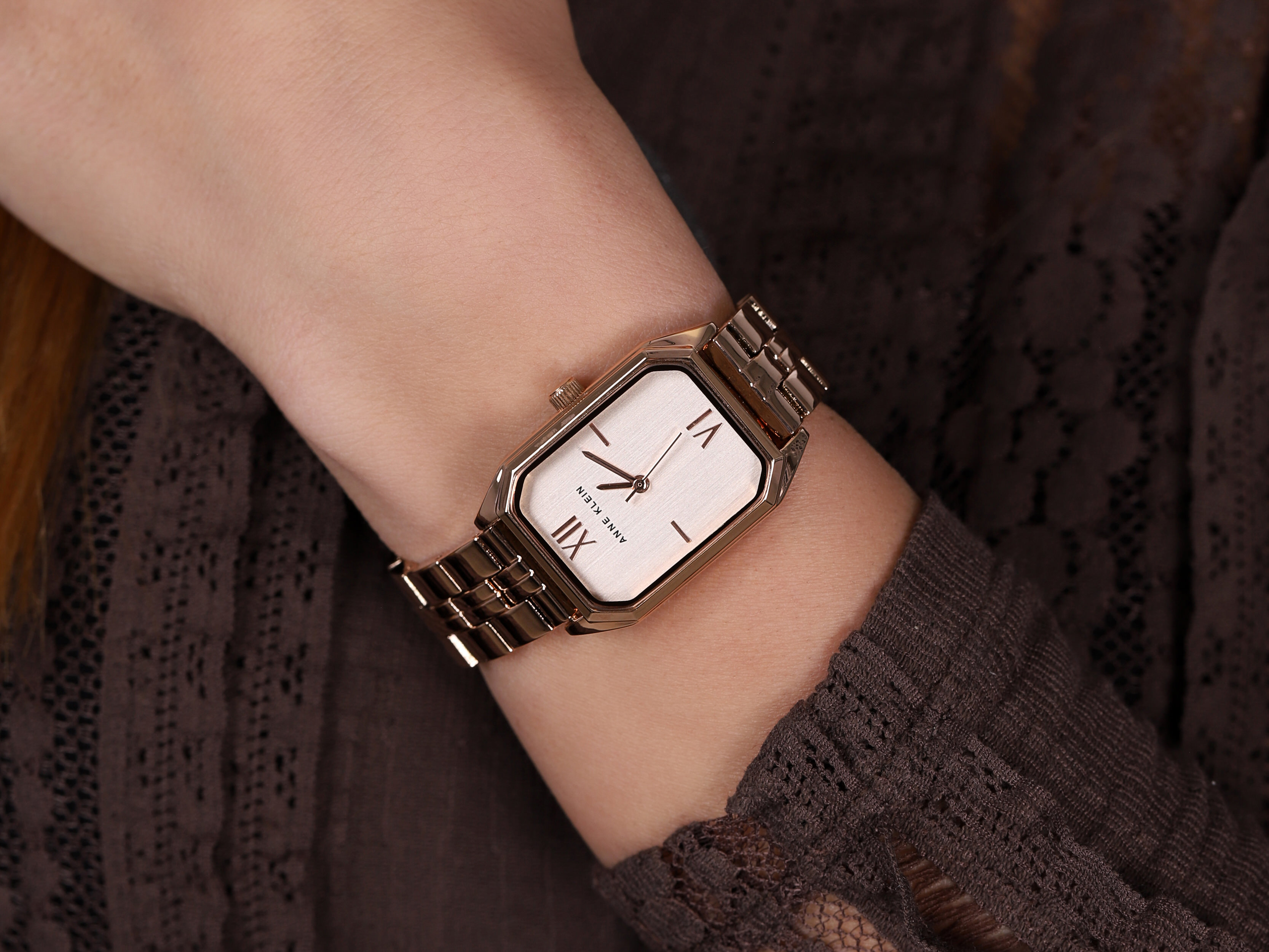 Anne Klein AK-3774RGRG zegarek różowe złoto klasyczny Bransoleta bransoleta - miniatura 5