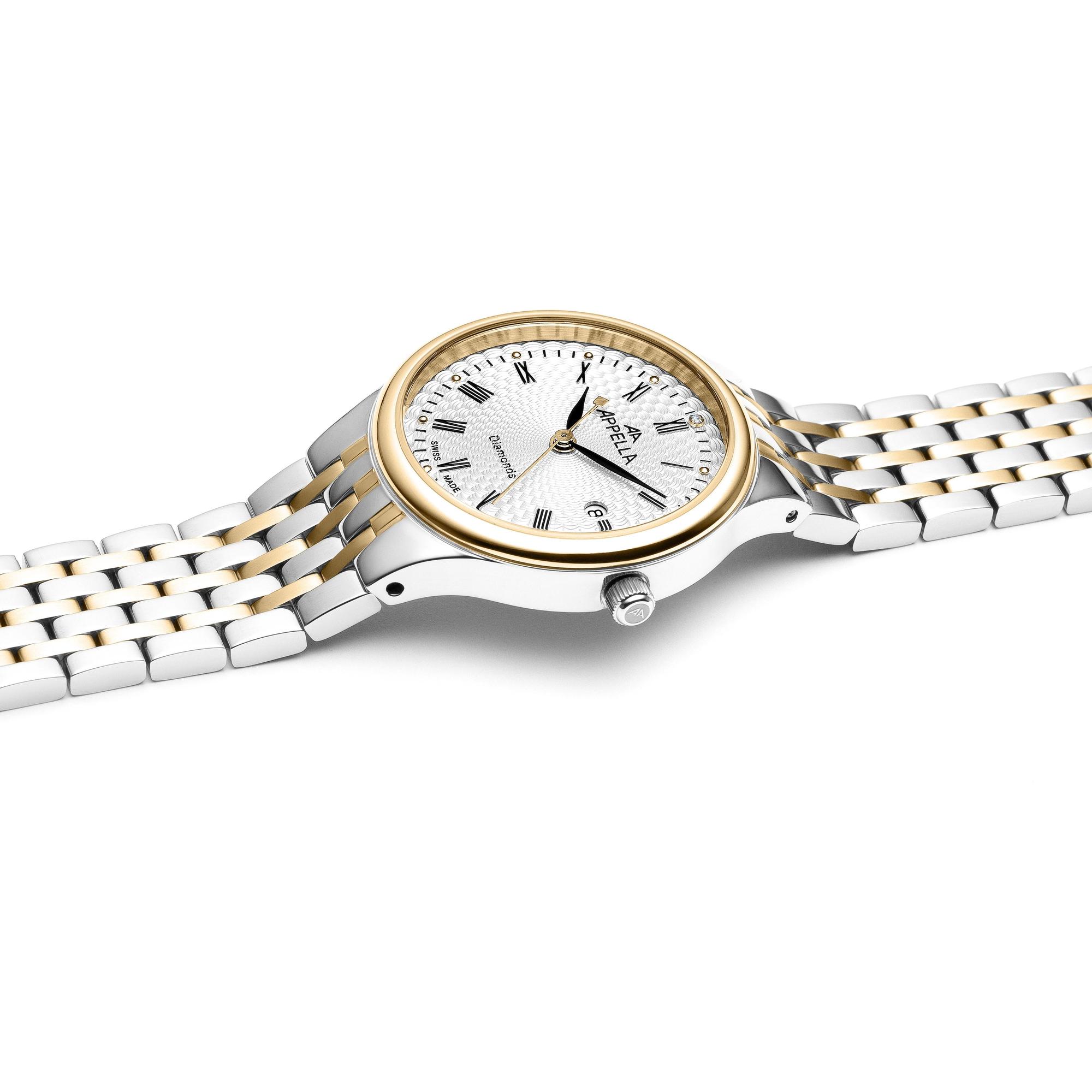 Appella L320022133DQ zegarek damski klasyczny Diamonds bransoleta - miniatura 10