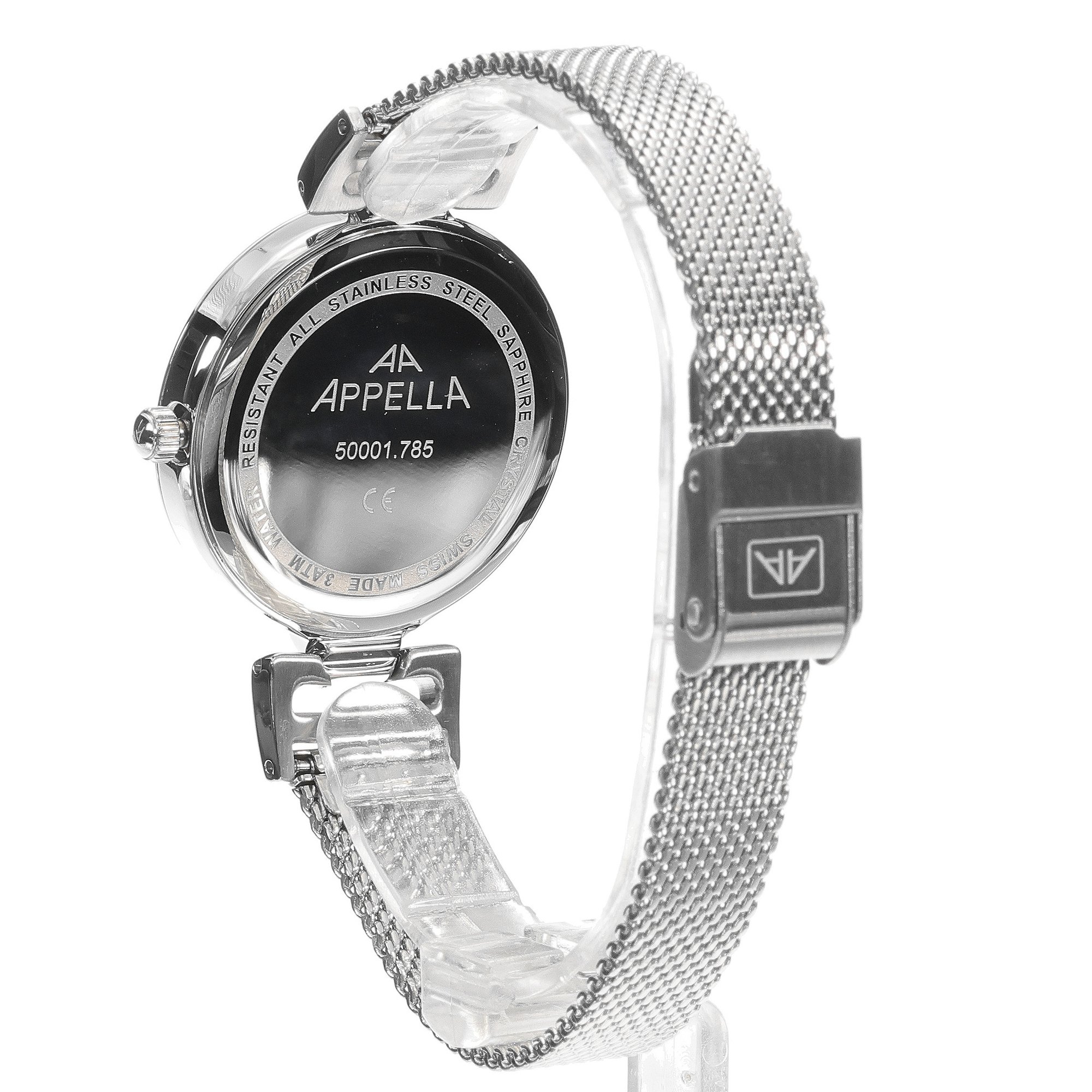 Appella L500015187DQ Diamonds zegarek damski klasyczny szafirowe - miniatura 3