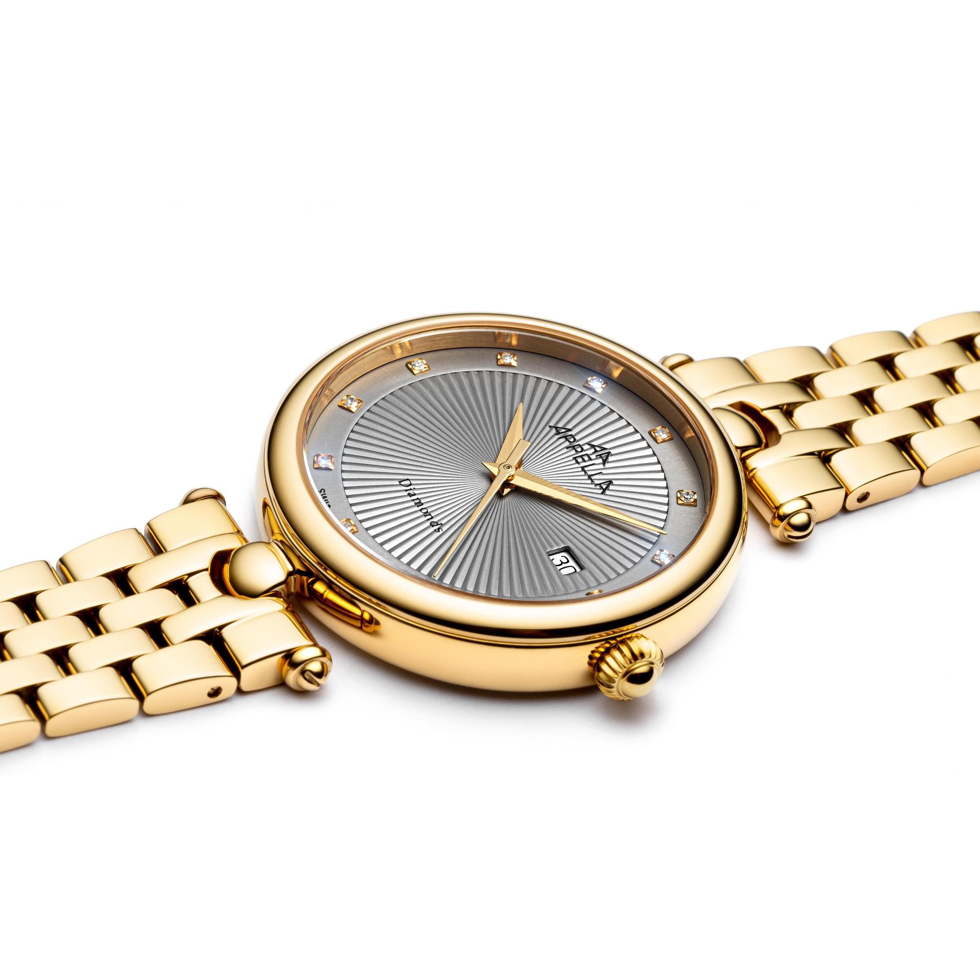 Appella L500021147DQ zegarek złoty klasyczny Diamonds bransoleta - miniatura 5