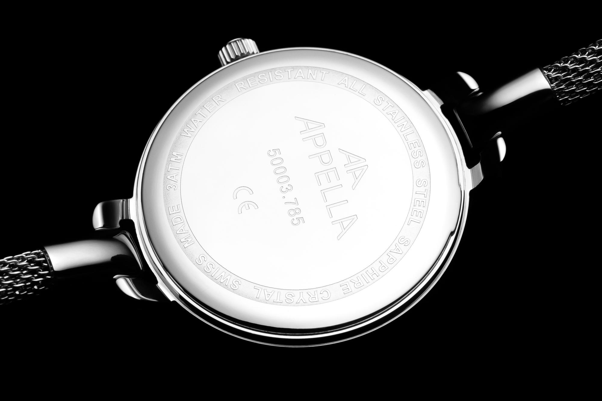 Appella L500035173DQ Diamonds zegarek damski elegancki szafirowe - miniatura 8