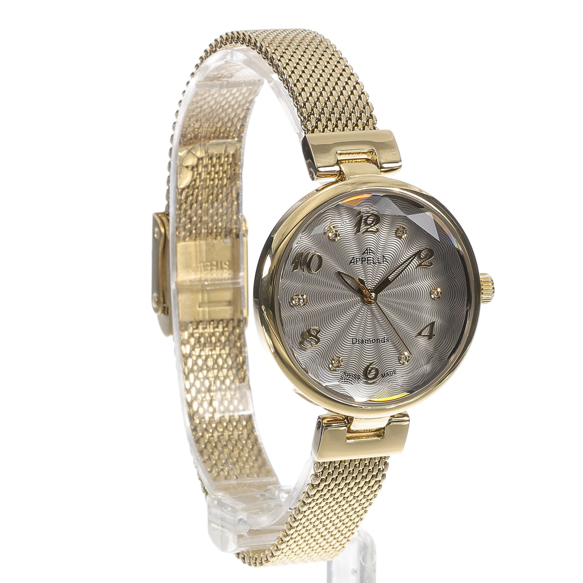 Appella L500041177DQ zegarek złoty klasyczny Diamonds bransoleta - miniatura 3