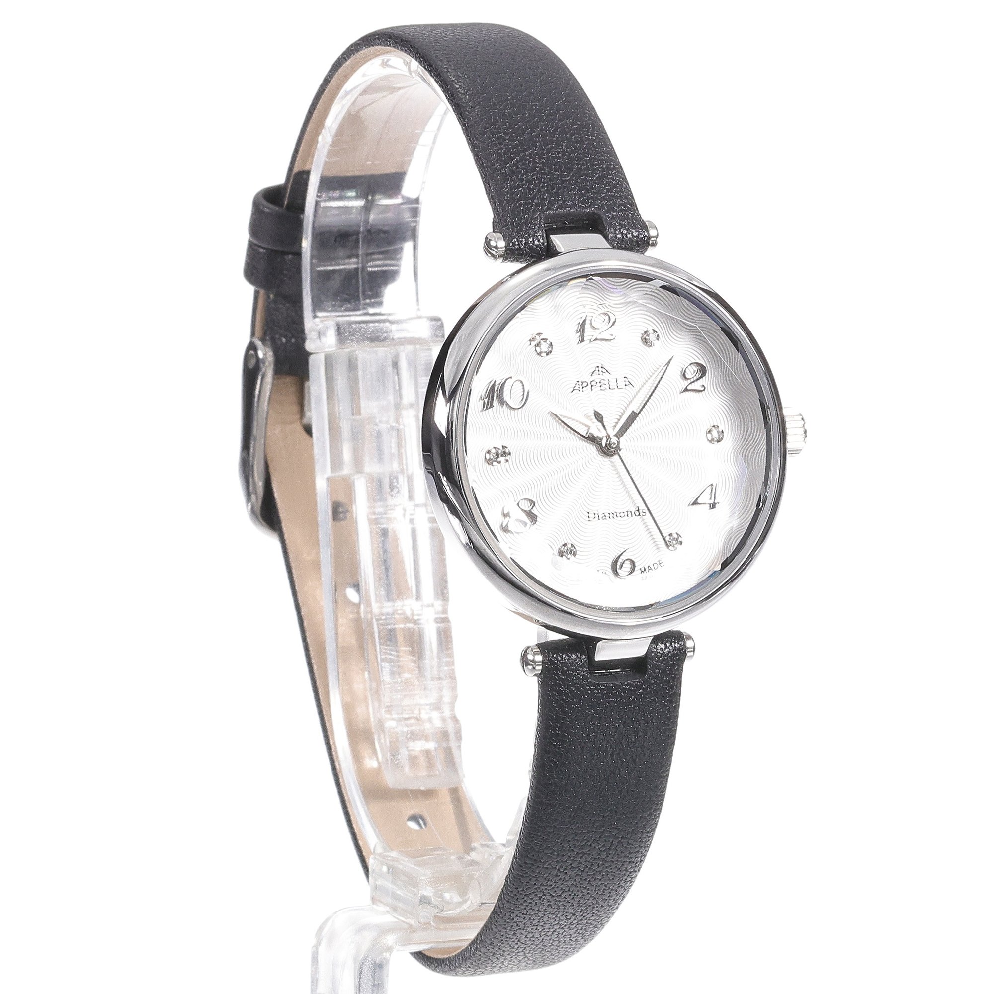 Appella L500045273DQ Diamonds klasyczny zegarek srebrny - miniatura 3