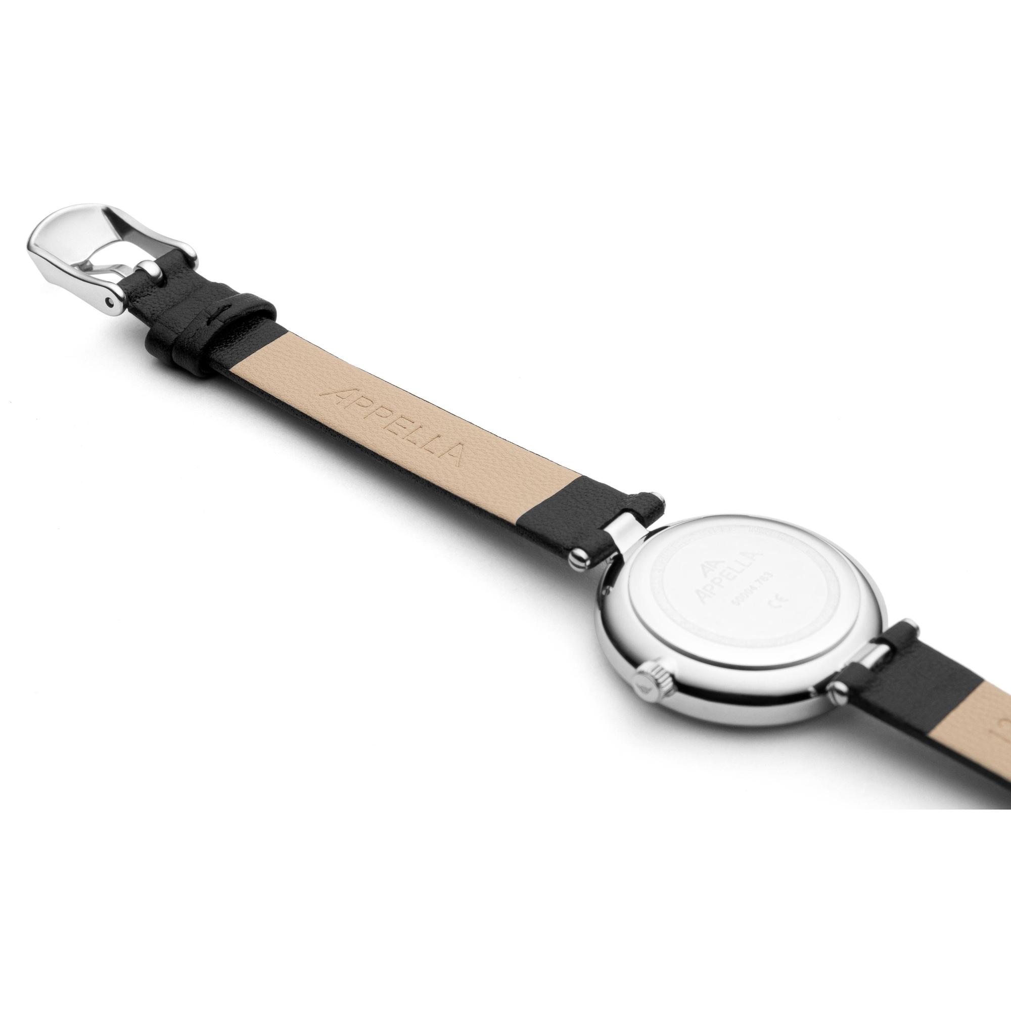 Appella L500045277DQ zegarek srebrny klasyczny Diamonds pasek - miniatura 6