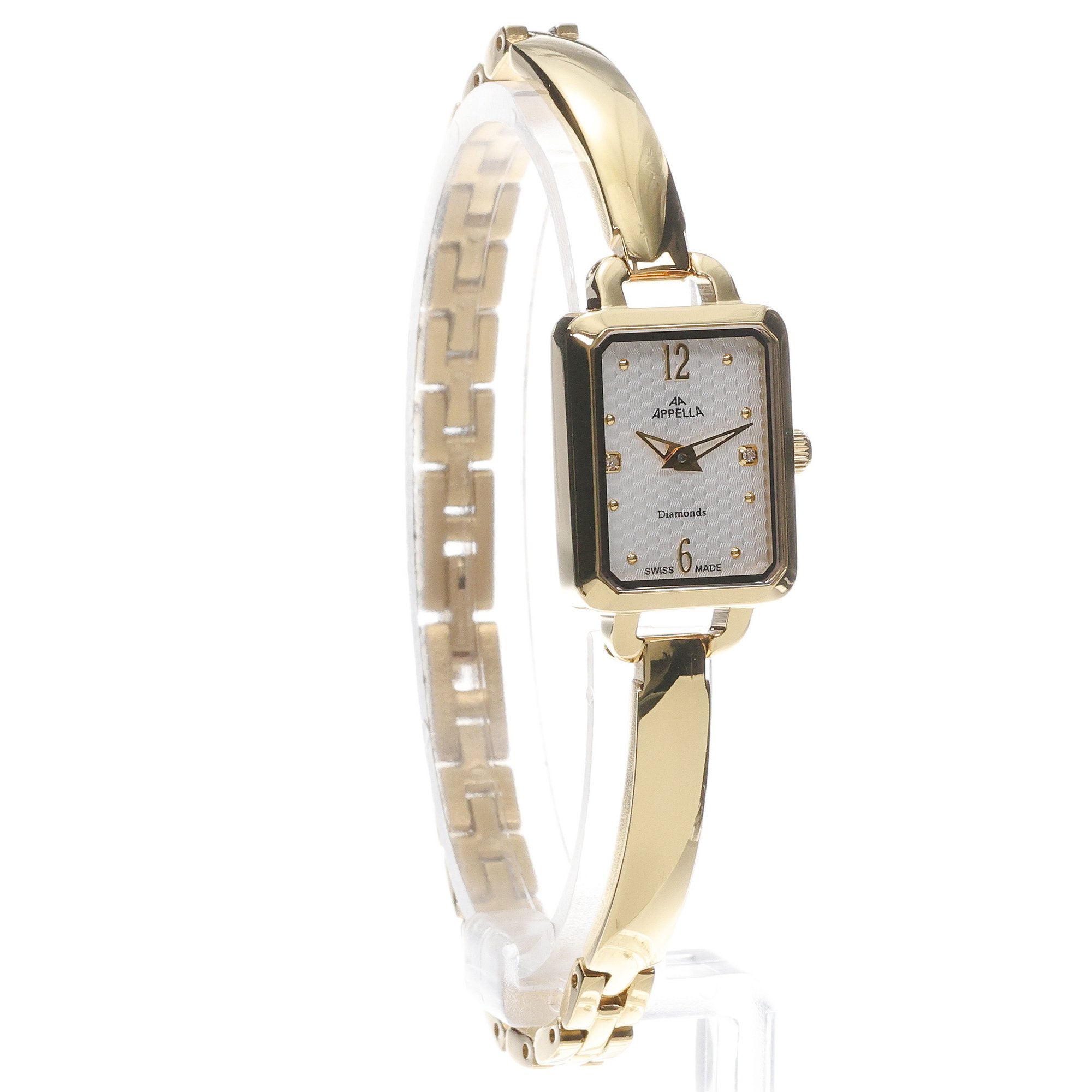 Appella L500091173DQ Diamonds elegancki zegarek złoty - miniatura 3