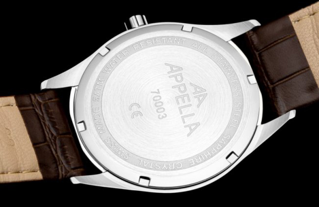 Appella L700035B13QF Pasek elegancki zegarek srebrny - miniatura 10
