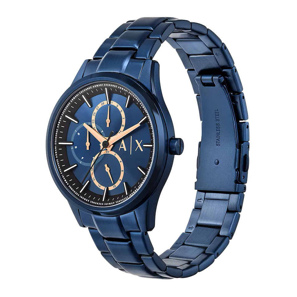 Armani Exchange AX1881 zegarek niebieski klasyczny Fashion bransoleta