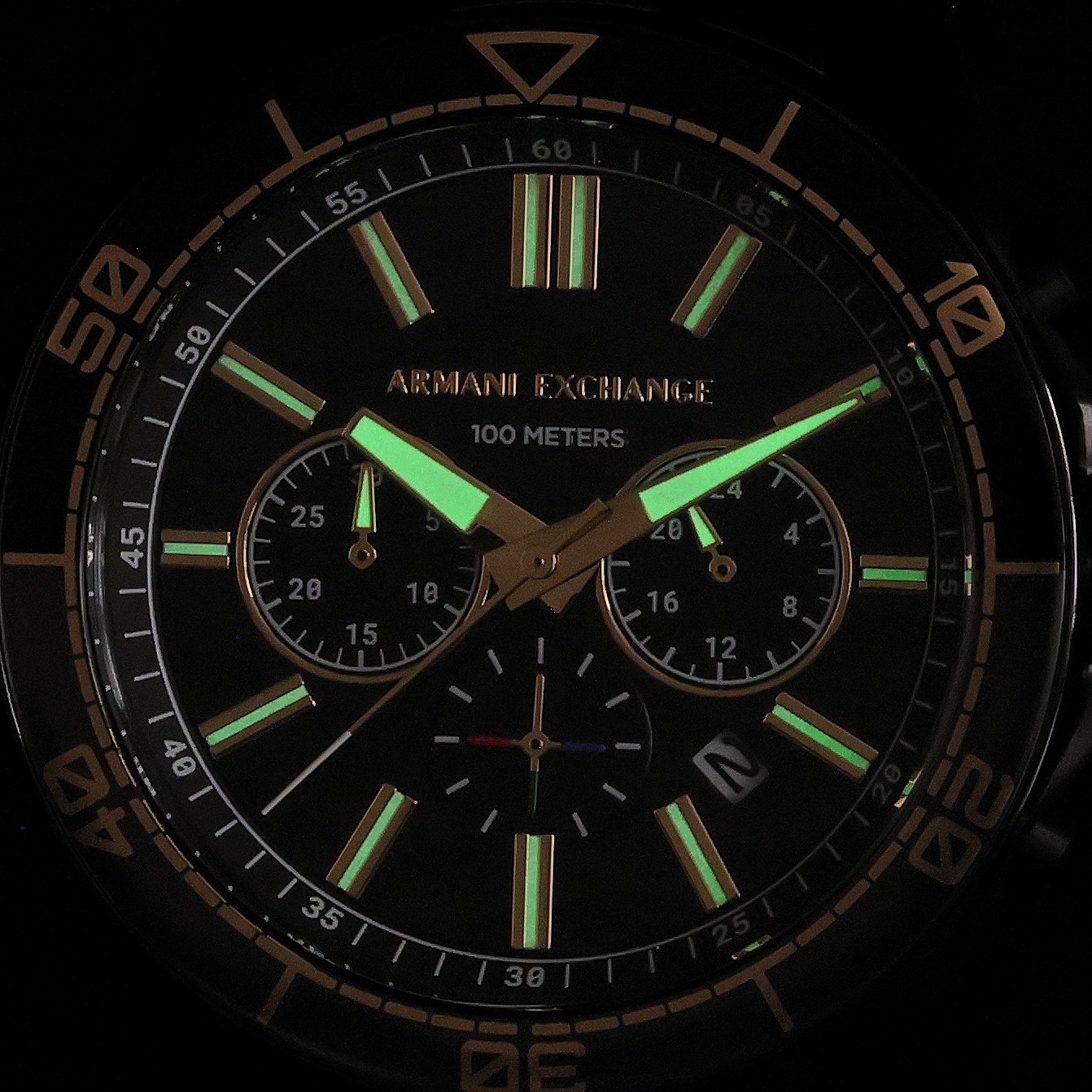 Armani Exchange AX1963 zegarek czarny fashion-modowy Fashion bransoleta - miniatura 5