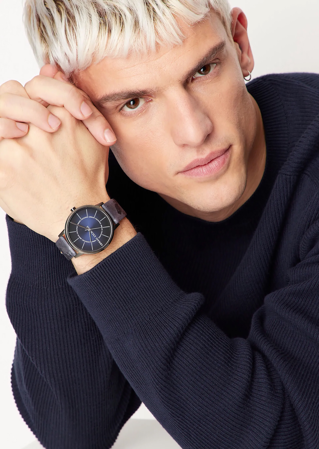 Armani Exchange AX2752 zegarek szary klasyczny Fashion pasek - miniatura 8