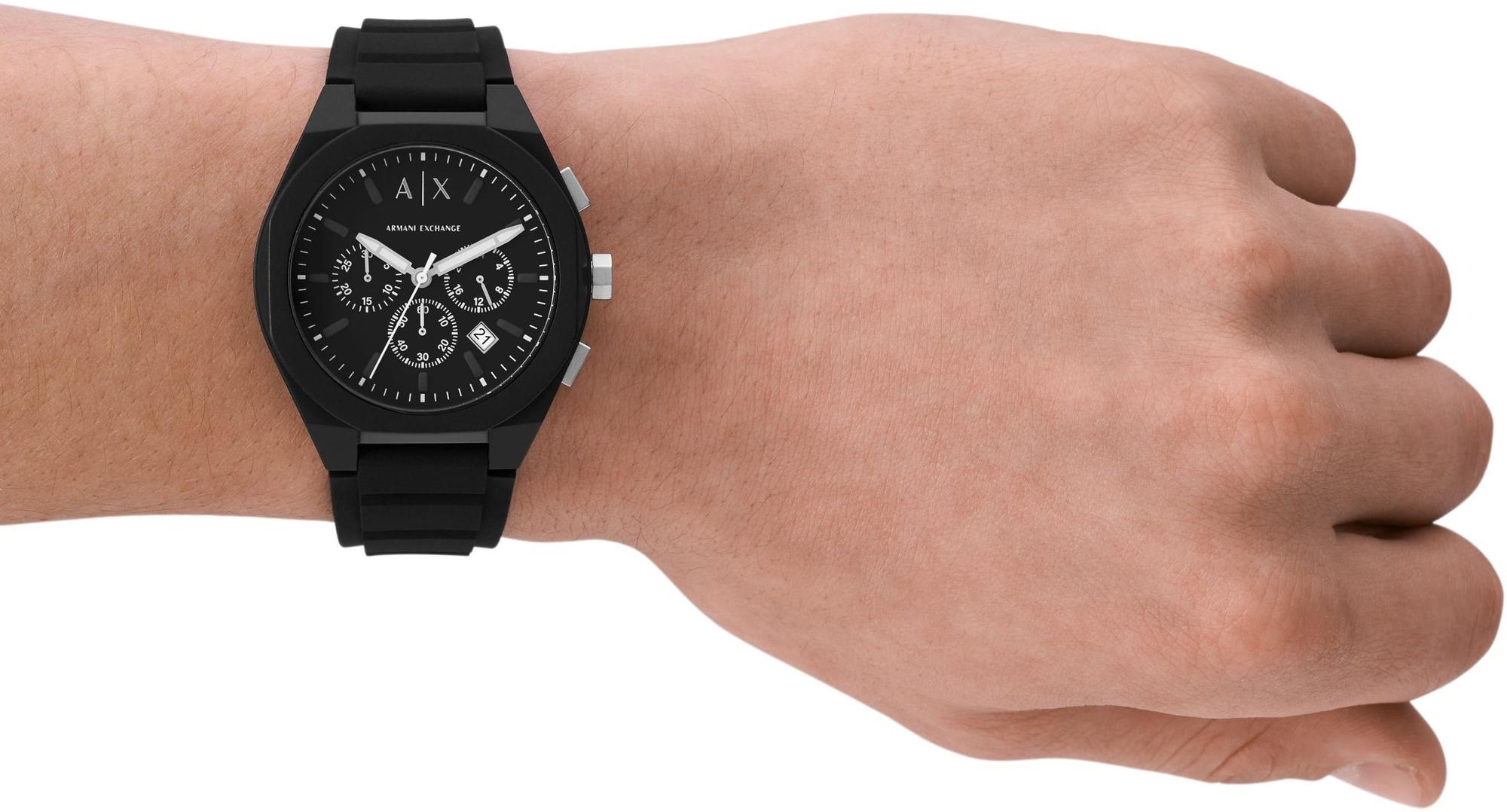 Armani Exchange AX4161 zegarek czarny fashion-modowy Fashion pasek - miniatura 5