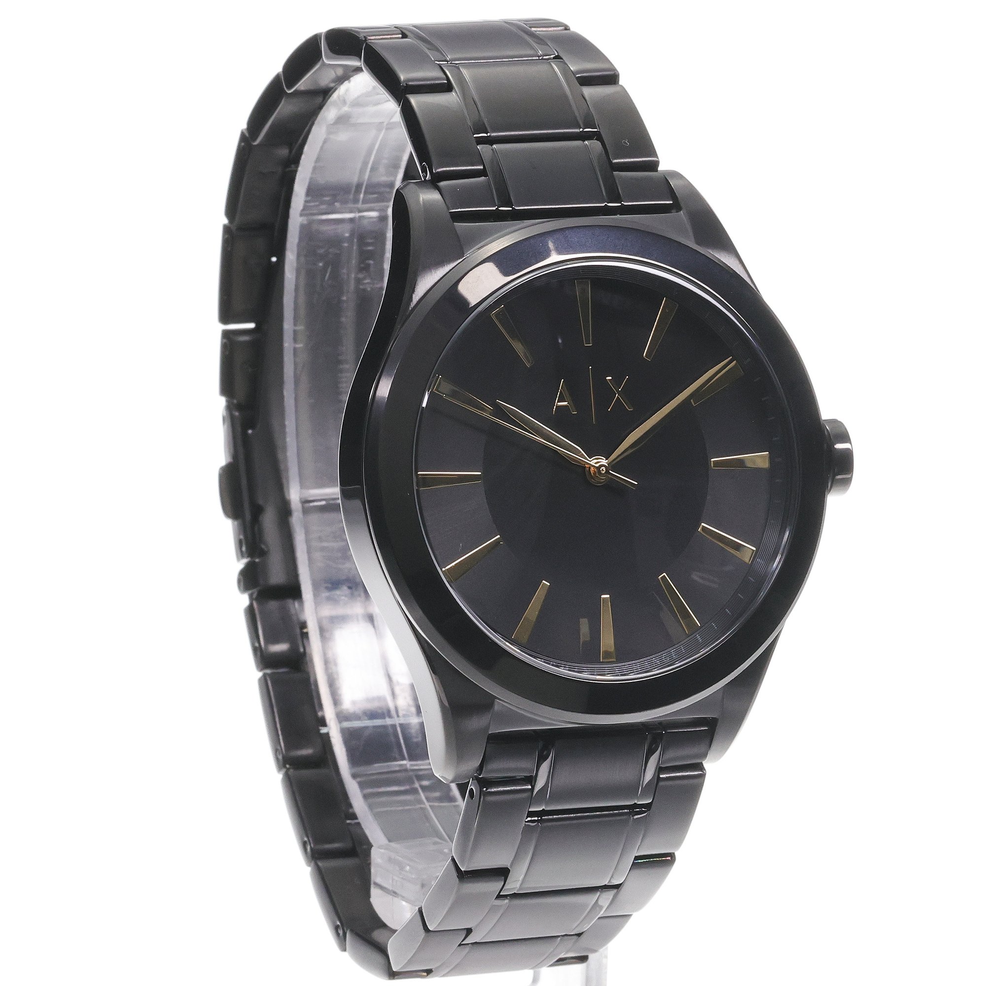 Armani Exchange AX7102 zegarek czarny klasyczny Fashion bransoleta - miniatura 3