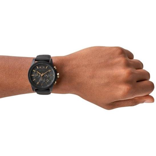 Armani Exchange AX7105 OUTERBANKS Fashion sportowy zegarek czarny - miniatura 8