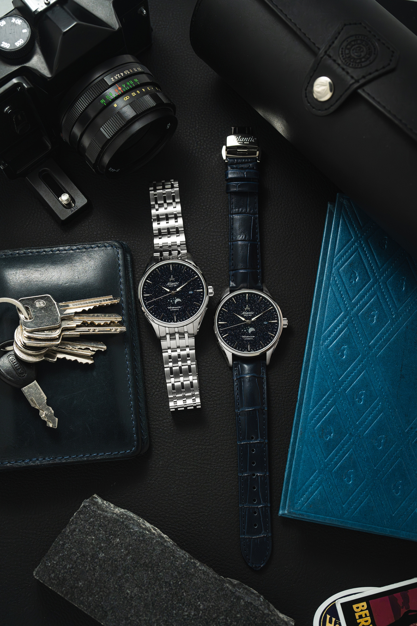 Atlantic 527834191 Worldmaster Nightsky Moonphase - Blue Aventurine zegarek klasyczny Worldmaster - miniatura 10