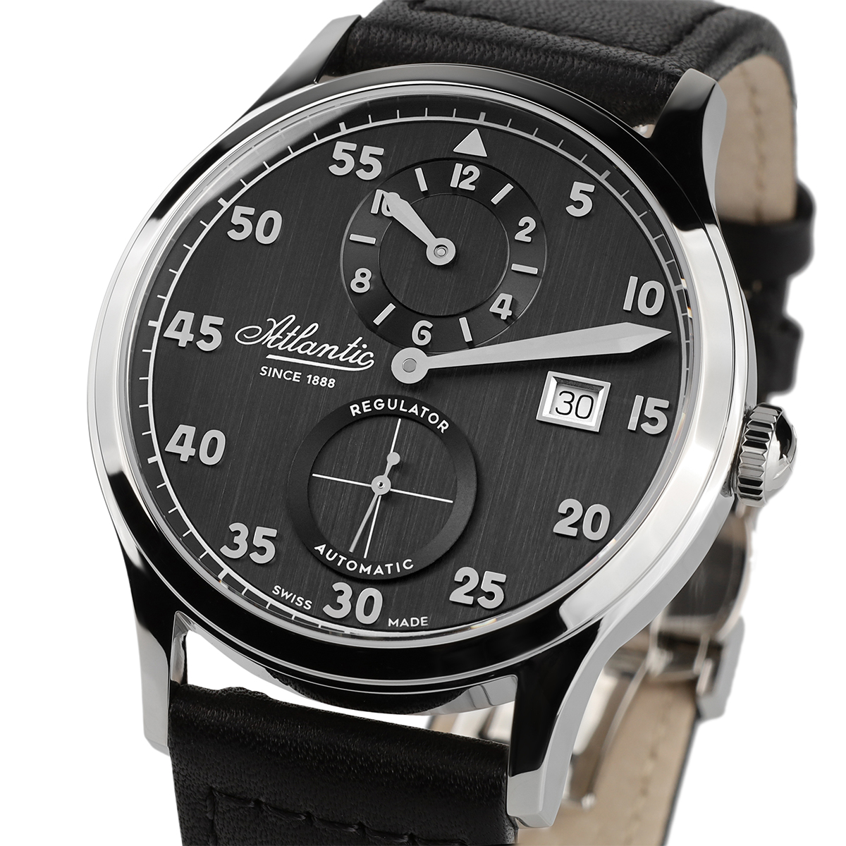 Atlantic 537814163 zegarek męski elegancki Worldmaster pasek - miniatura 2