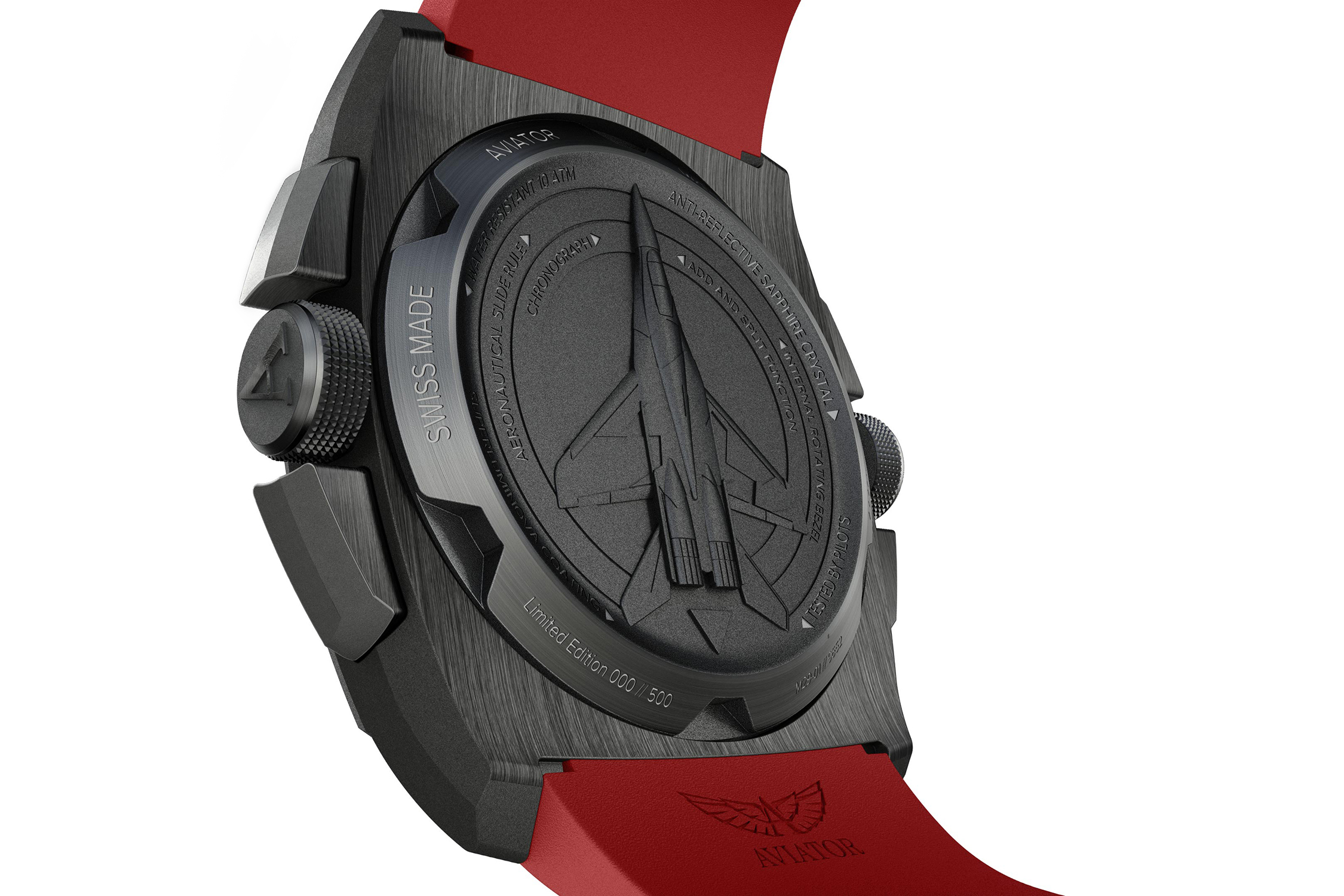 Aviator M.2.30.5.215.6 Mig Collection MIG-29 SMT Chrono pasek - miniatura 6