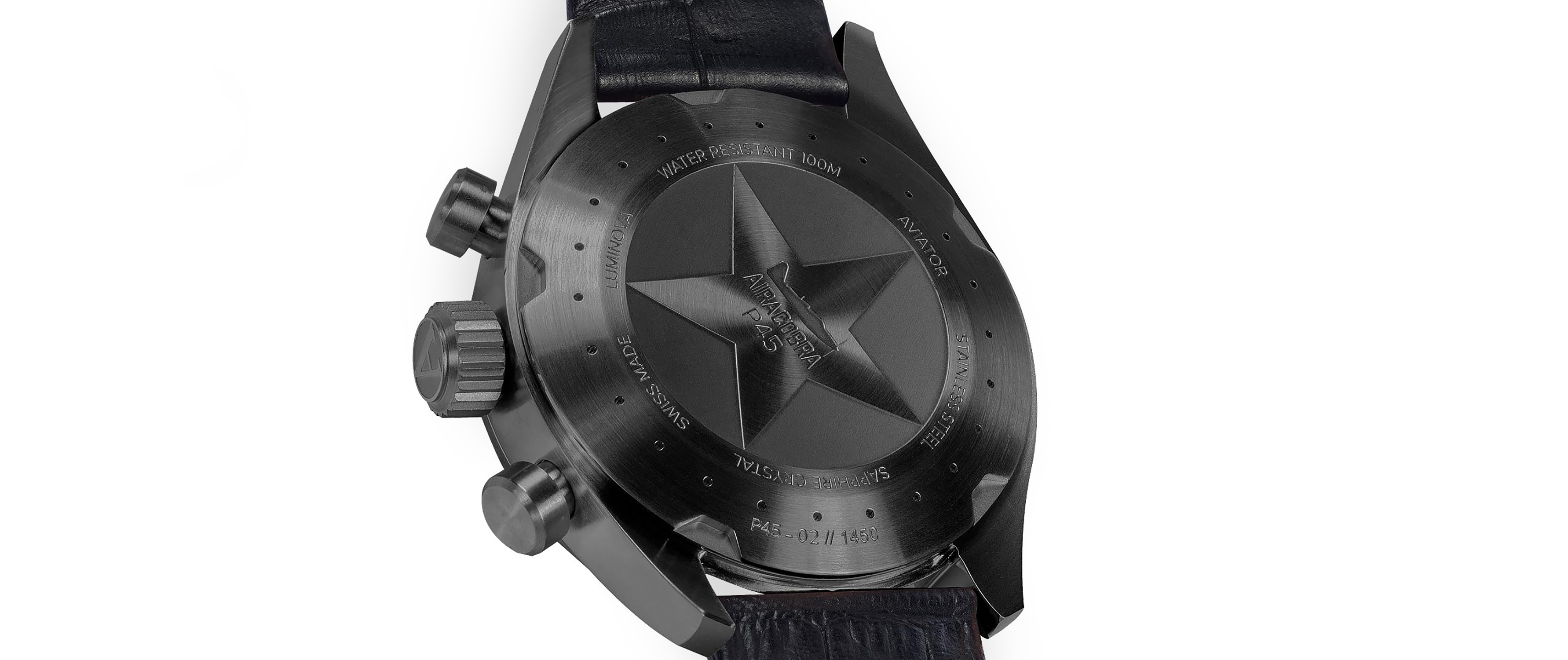 Aviator V.2.25.5.174.4 AIRACOBRA P45 CHRONO zegarek klasyczny Airacobra - miniatura 3