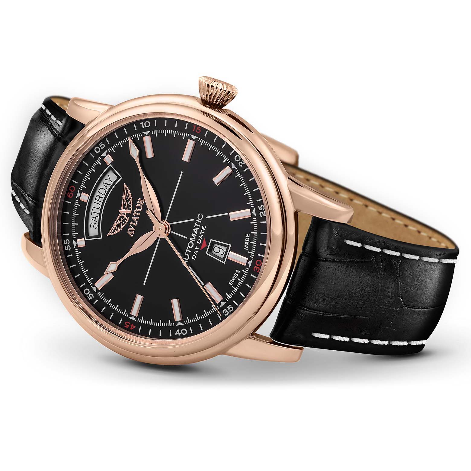 Aviator V.3.20.2.146.4 DAY-DATE zegarek klasyczny Douglas - miniatura 4