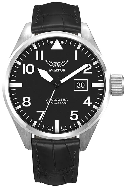 Aviator V12201484 Airacobra AIRACOBRA P42 BIG DATE Quartz - zdjęcie 1