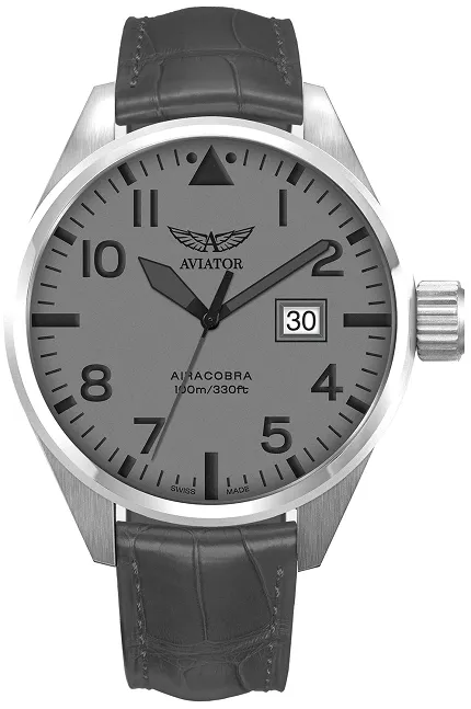 Aviator V12201504 Airacobra AIRACOBRA P42 BIG DATE Quartz - zdjęcie 1