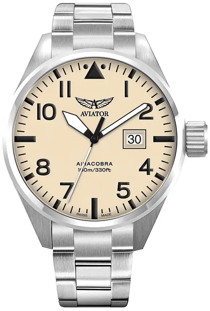 Aviator V12201905 Airacobra AIRACOBRA P42 BIG DATE Quartz - zdjęcie 1