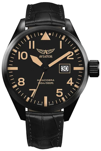 Aviator V12251574 Airacobra AIRACOBRA P42 BIG DATE Quartz - zdjęcie 1