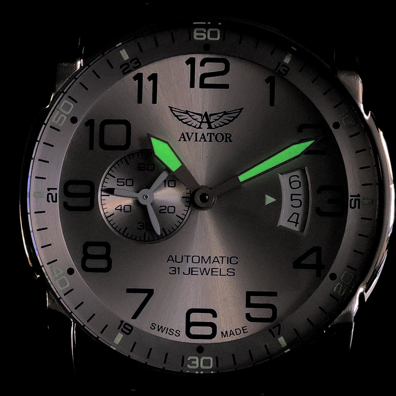 Aviator V31801014 Bristol zegarek męski klasyczny szafirowe - miniatura 5