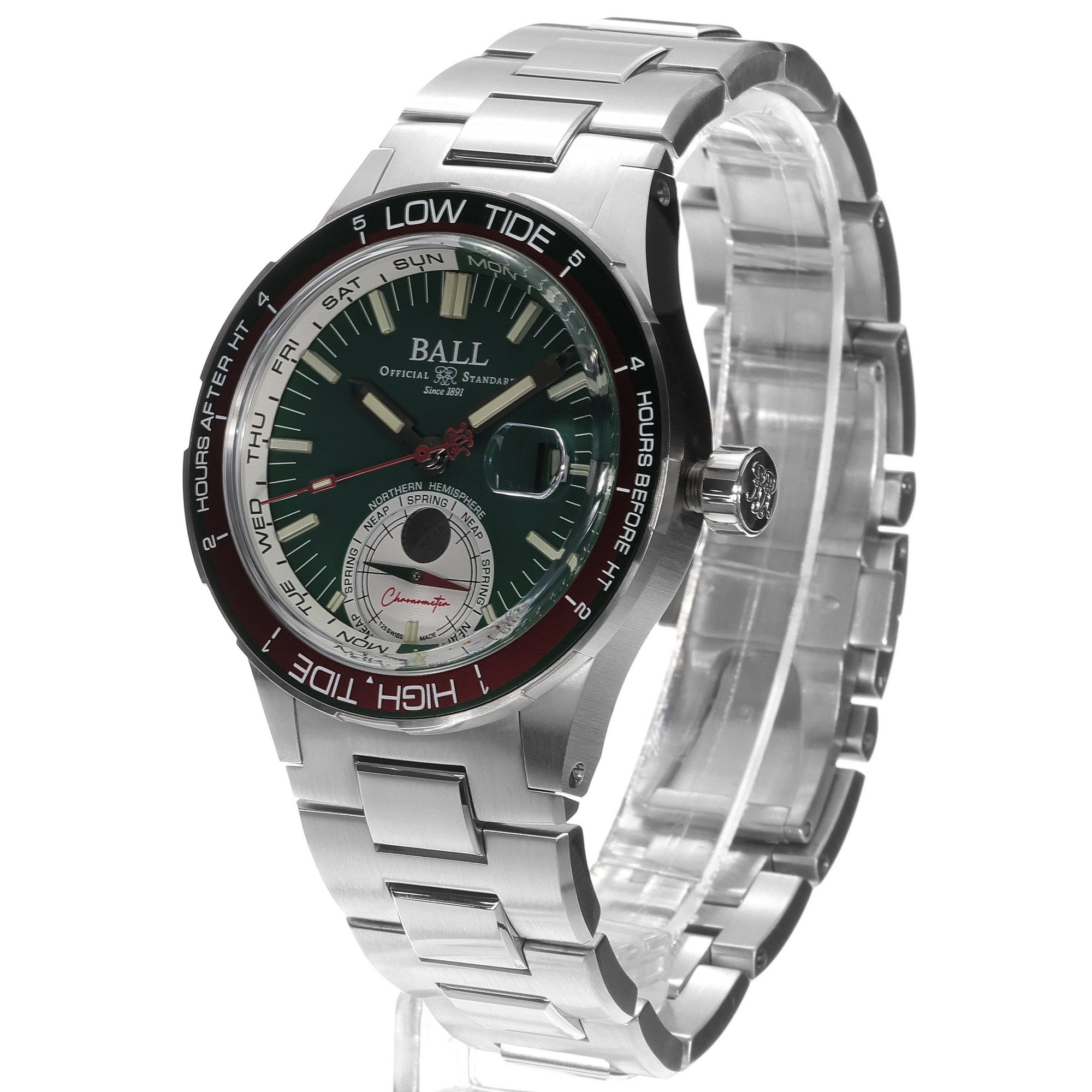 Ball DM3120C-S1CJ-GR zegarek srebrny elegancki Roadmaster bransoleta - miniatura 2