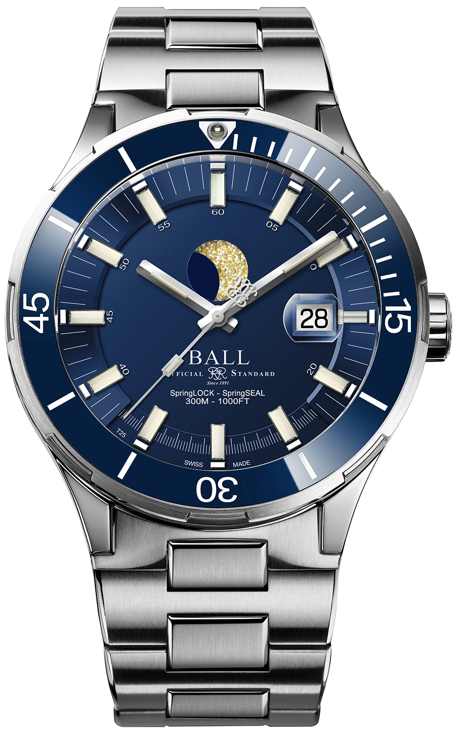 Roadmaster Challenger Moonphase (40mm) Ball DM3130B-S13J-BE 