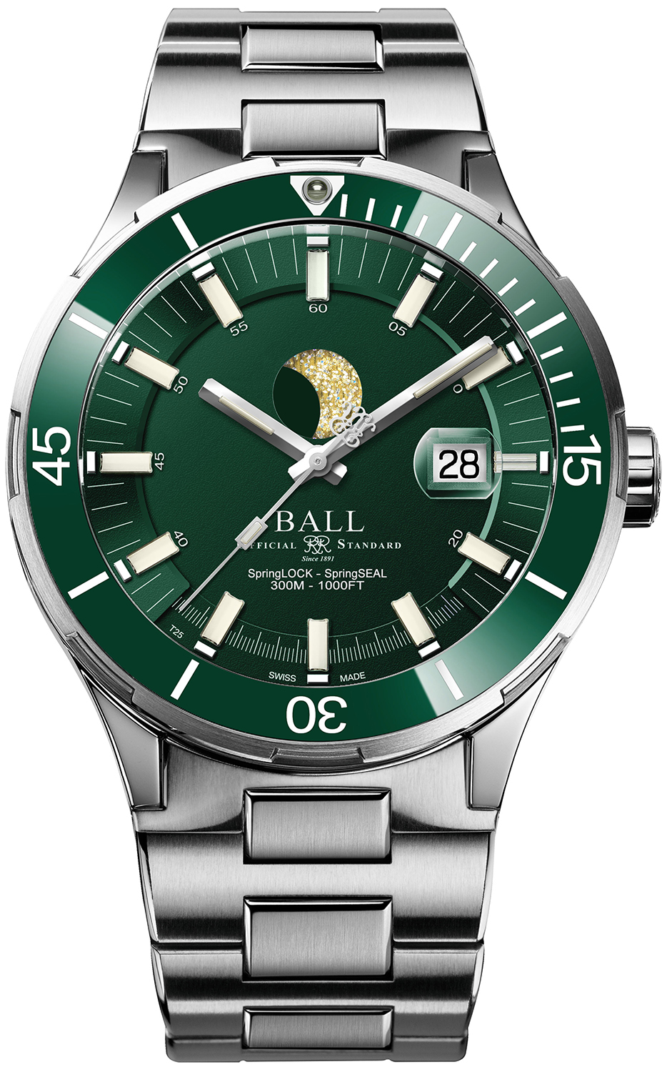 Roadmaster Challenger Moonphase (40mm) Ball DM3130B-S13J-GR 
