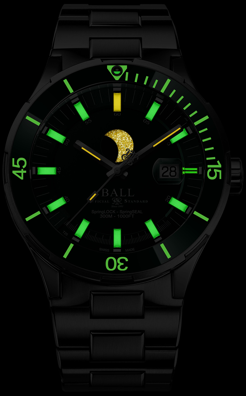 Roadmaster Challenger Moonphase (40mm) Ball DM3130B-S13J-GR - hover