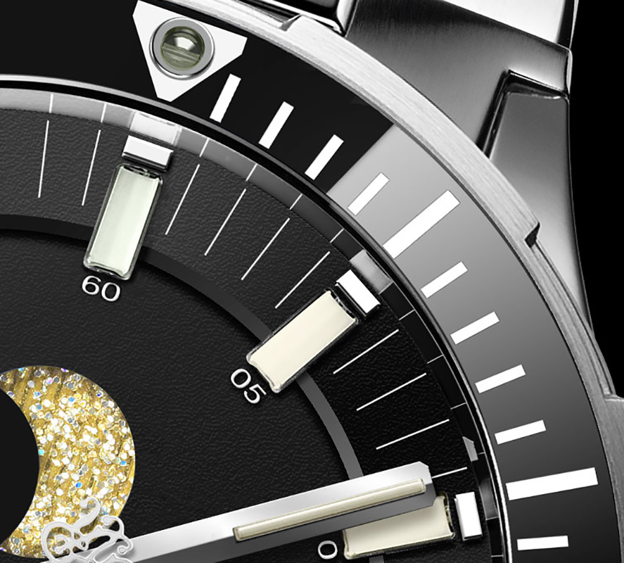 Ball DM3150B-S13J-BK Roadmaster Challenger Moonphase 43mm Roadmaster klasyczny zegarek srebrny - miniatura 10