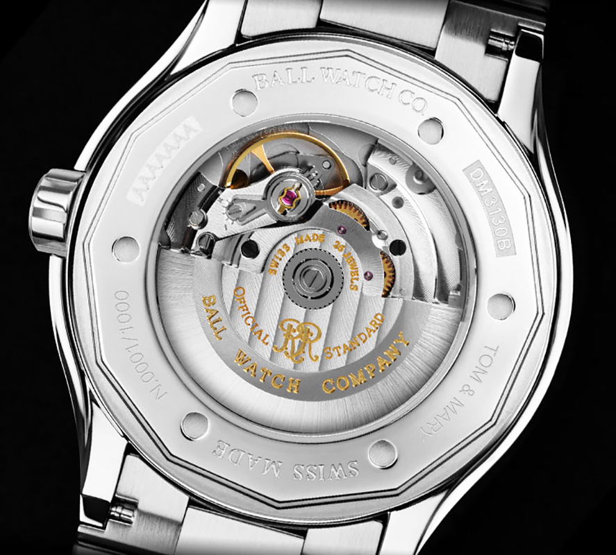 Ball DM3150B-S13J-GR Roadmaster Roadmaster Challenger Moonphase 43mm zegarek męski klasyczny szafirowe - miniatura 4