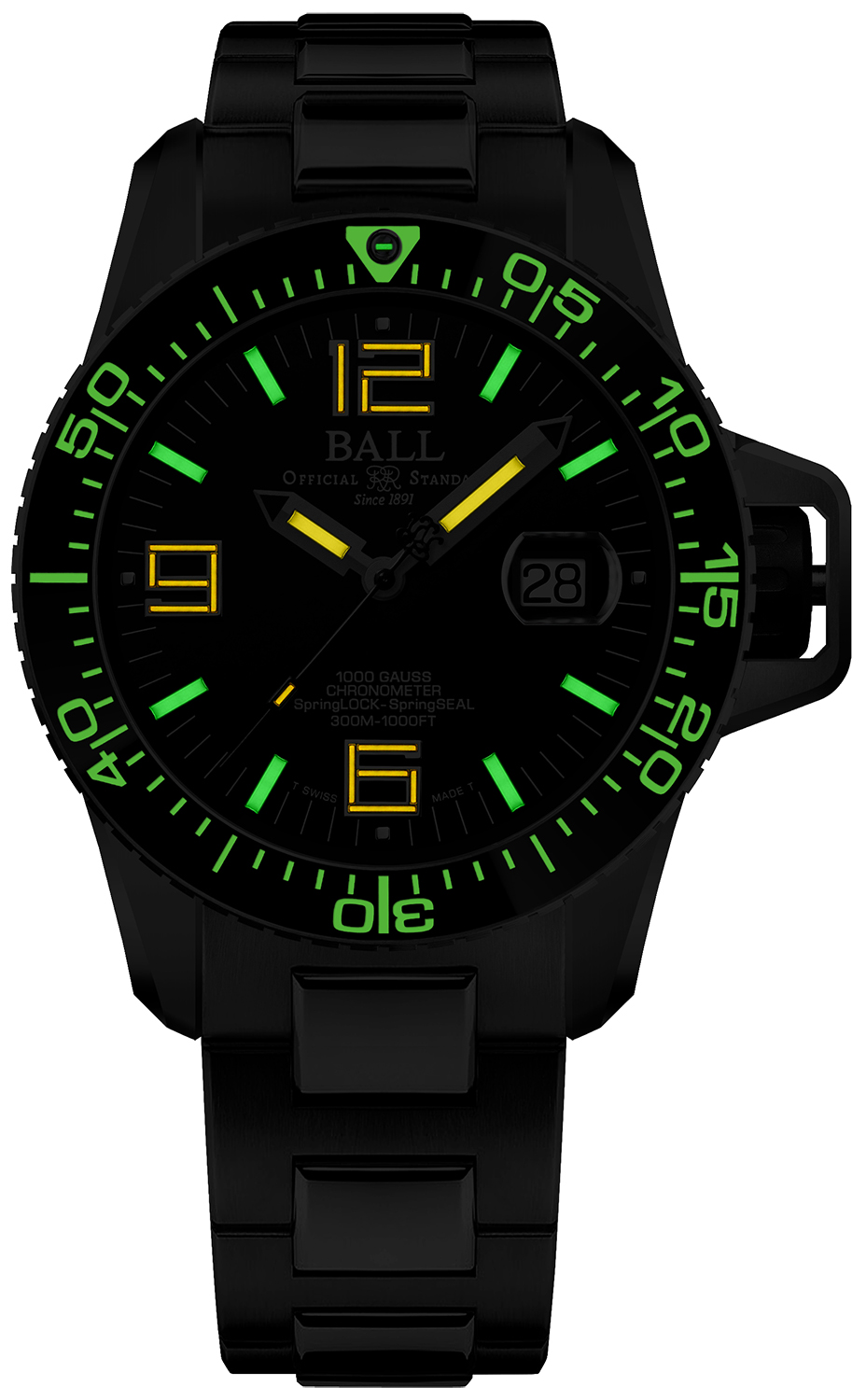 Ball DM3200A-S2C-BK męski zegarek Engineer Hydrocarbon bransoleta - miniatura 3