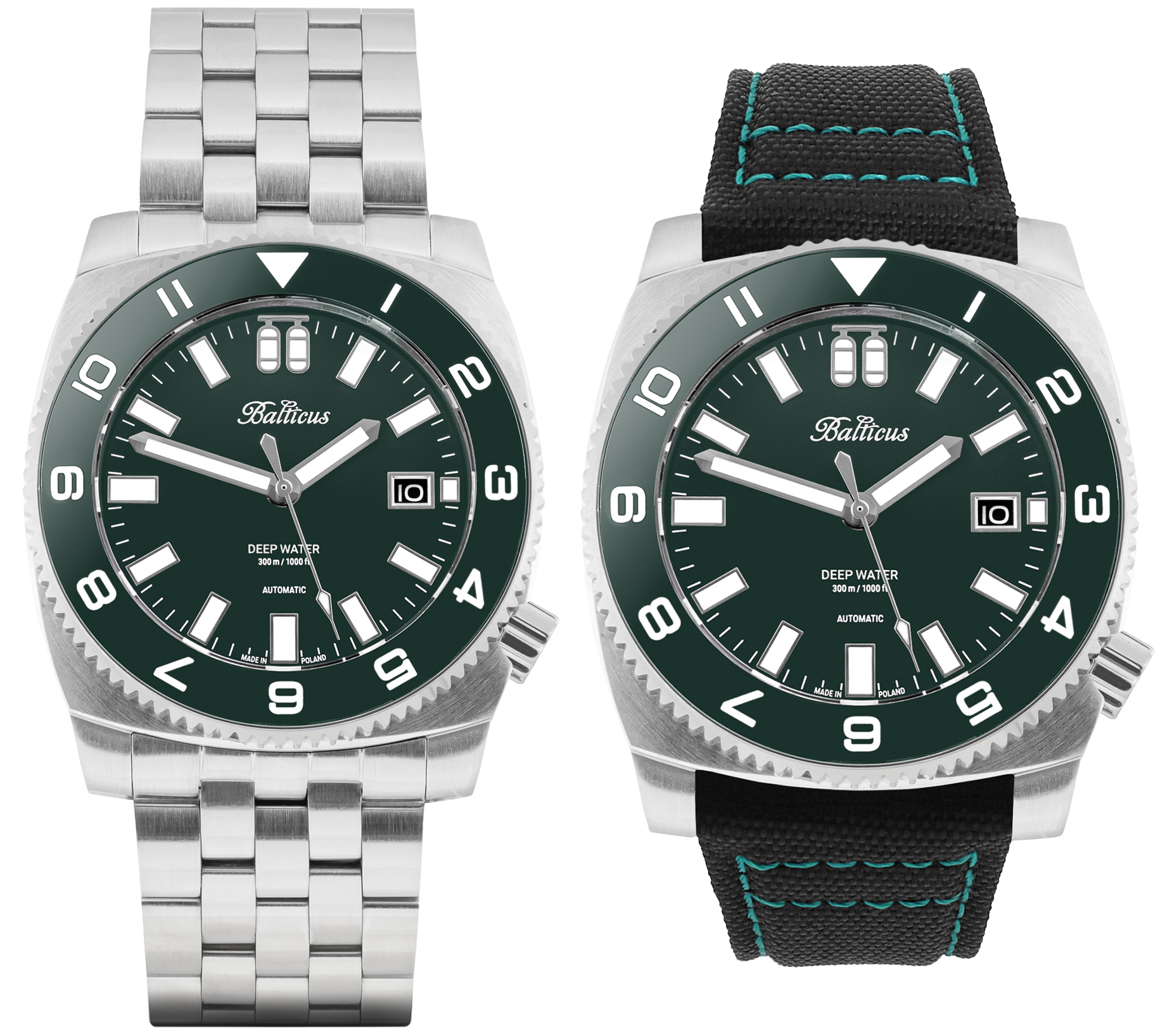 Balticus BAL-DWRG Deep Water - zielony - Limited Edition 100 szt zegarek klasyczny Deep Water - miniatura 3