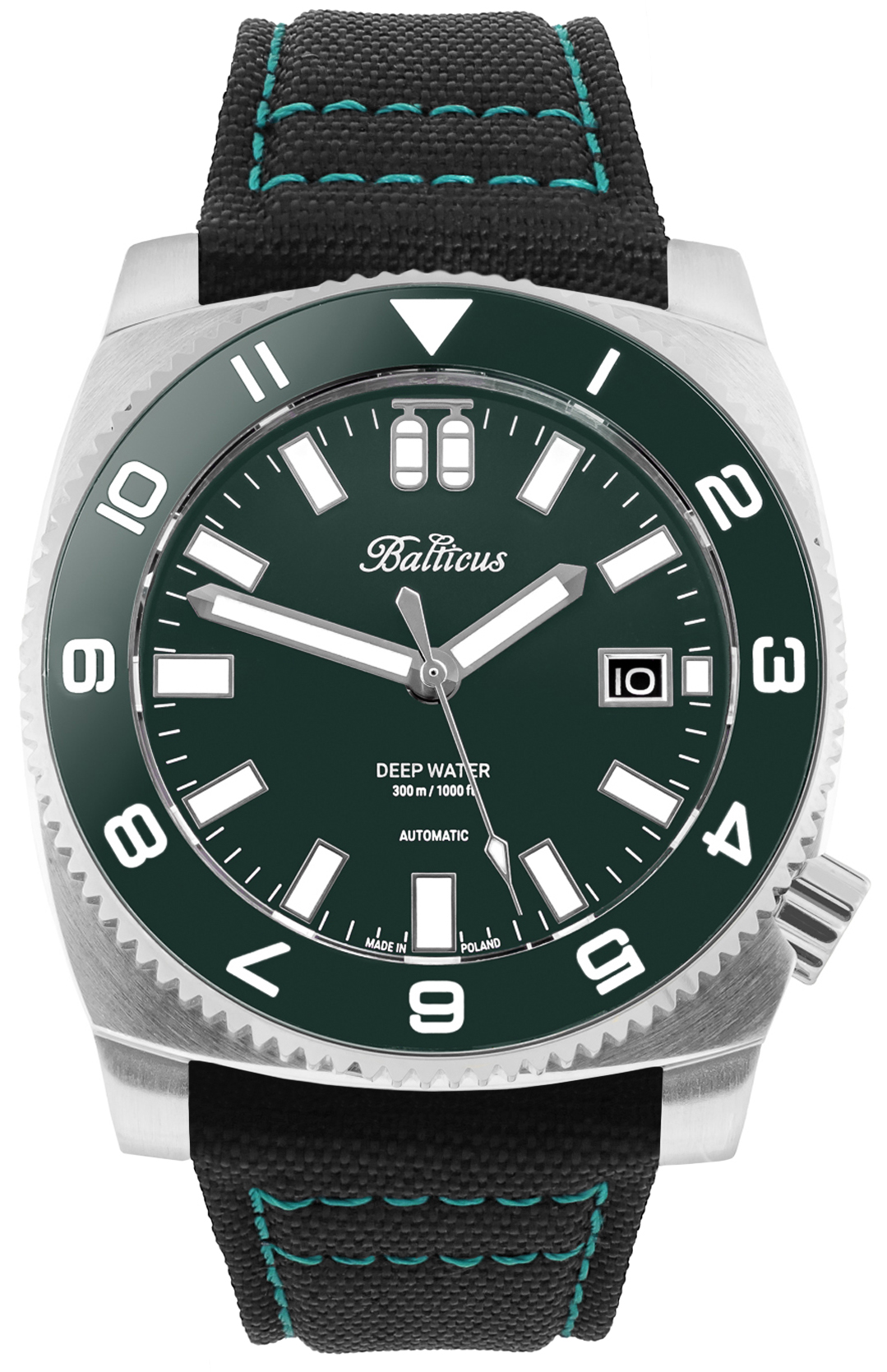 Balticus BAL-DWRG zegarek srebrny klasyczny Deep Water bransoleta - miniatura 2