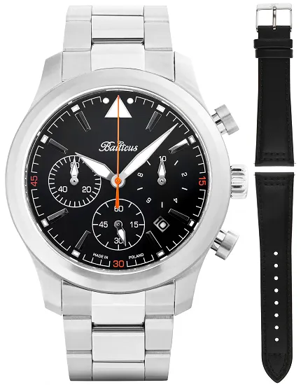 Balticus BALFSQCHBLA Flying Seal Flying Seal 44mm Czarny Limited Edition 50szt - zdjęcie 1