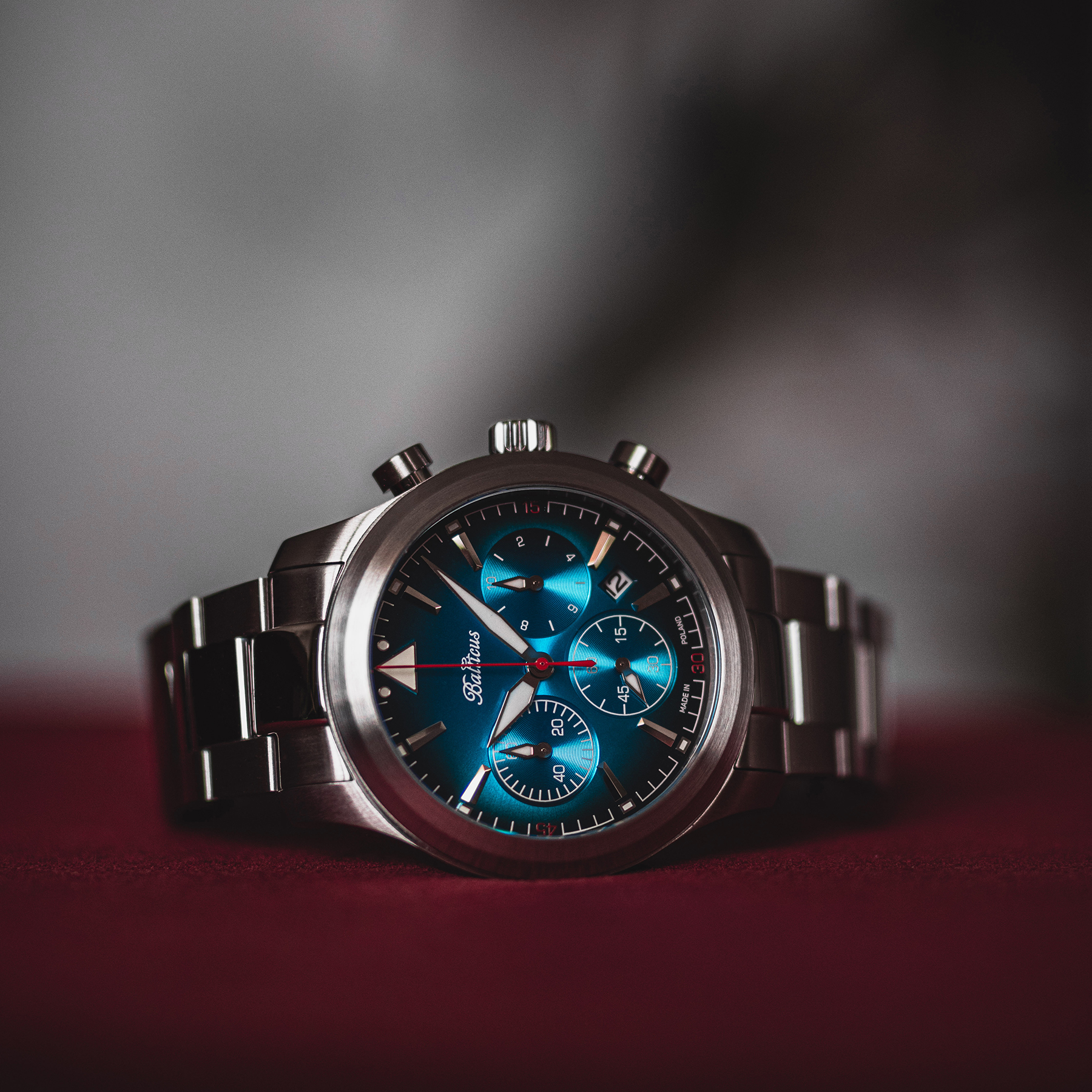 Balticus BALFSQCHBLU Flying Seal 44mm Niebieski Limited Edition 80szt zegarek lotniczy Flying Seal - miniatura 4