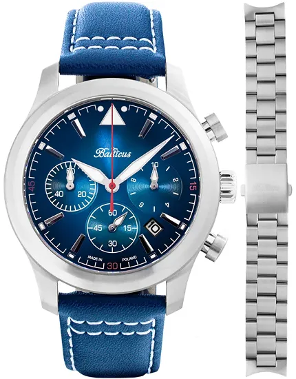Balticus BALFSQCHBLU-P Flying Seal Flying Seal 44mm Niebieski Limited Edition 80szt - zdjęcie 1