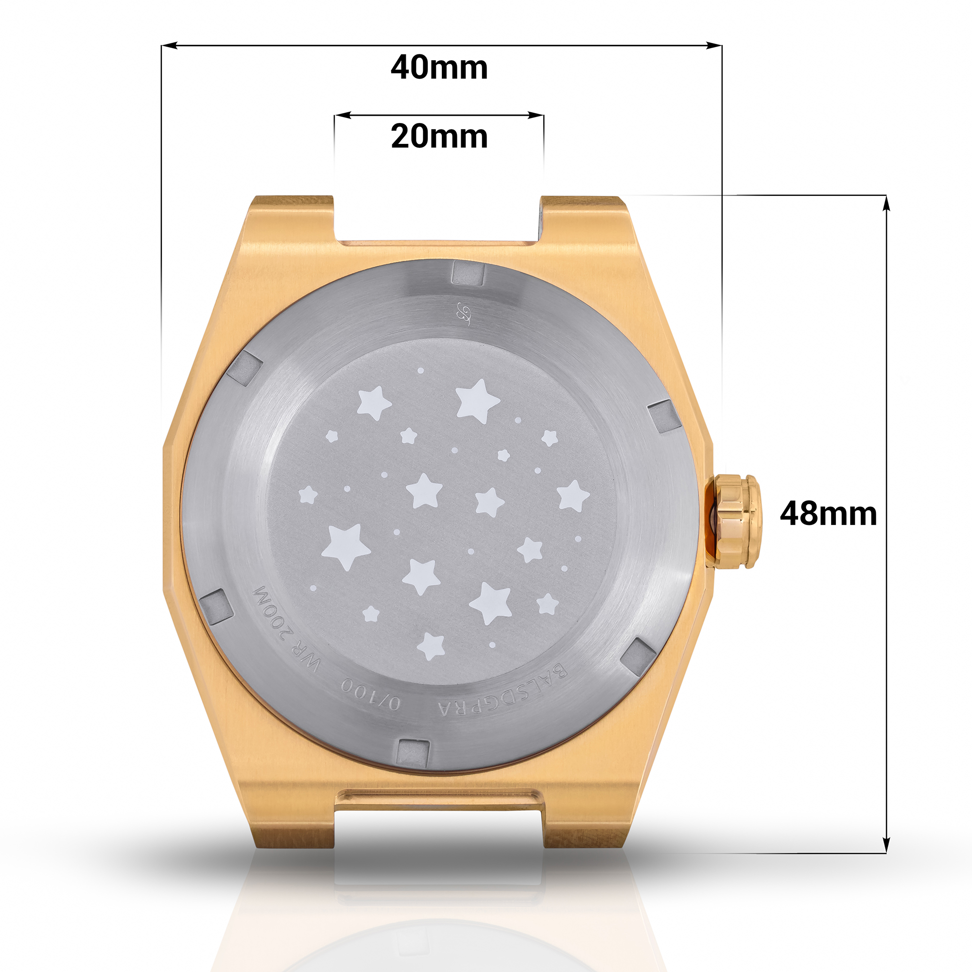Balticus BALSDGPRGA Gwiezdny Pył 40mm Zielony Power Reserve Automatic zegarek sportowy Gwiezdny Pył - miniatura 5