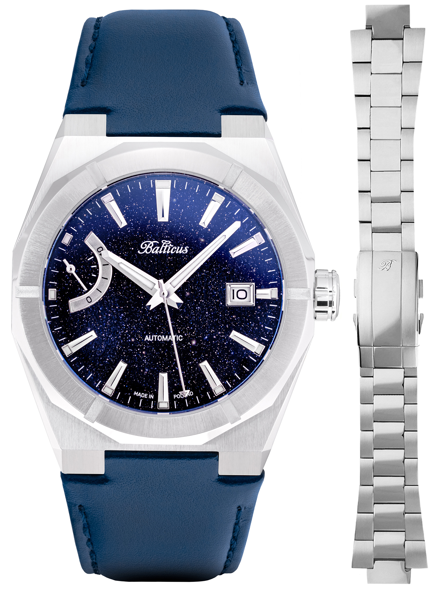 Gwiezdny Pył 40mm Awenturyn Power Reserve Automatic Balticus BALSDSPRA-P 