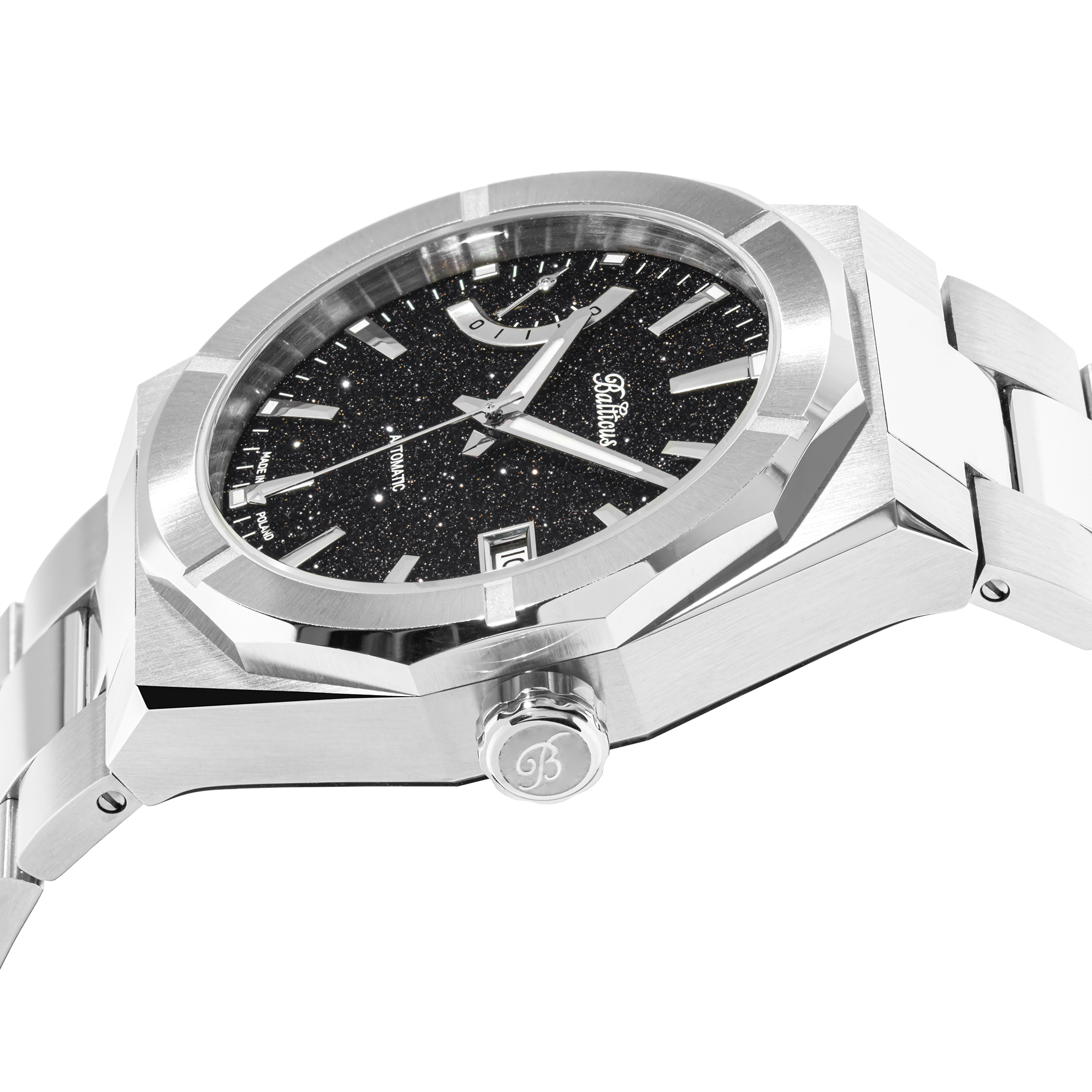 Balticus BALSDSPRBA Gwiezdny Pył 40mm Czarny Power Reserve Automatic zegarek sportowy Gwiezdny Pył - miniatura 4
