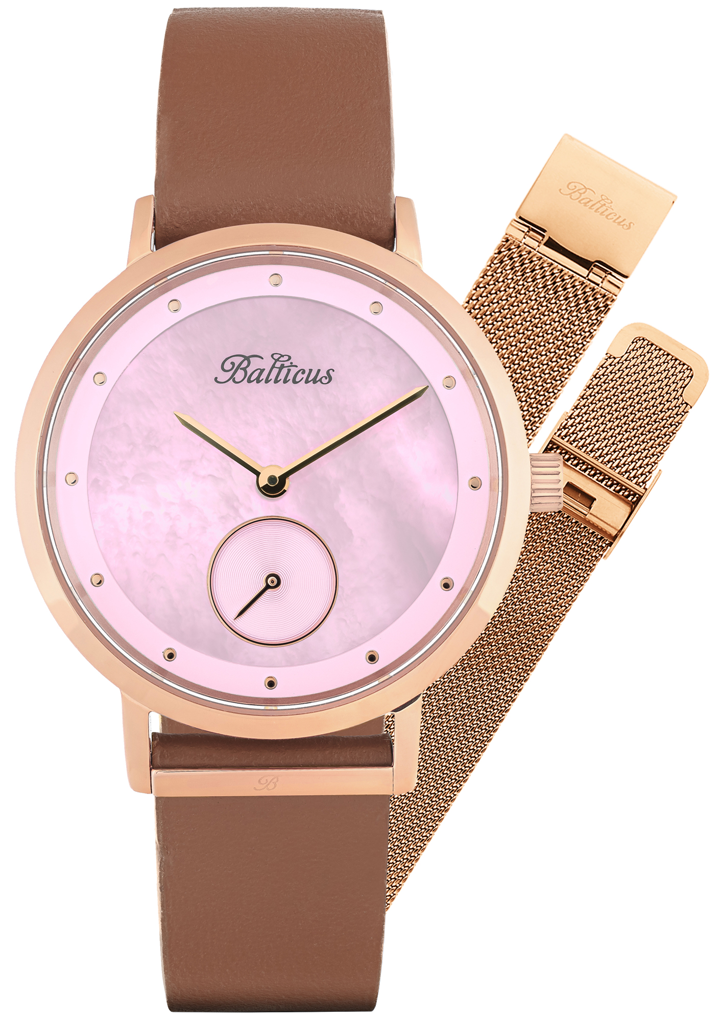 New Sky Rose Gold Pink Pearl - dodatkowa bransoleta Balticus BLT-BALNSRP-P 