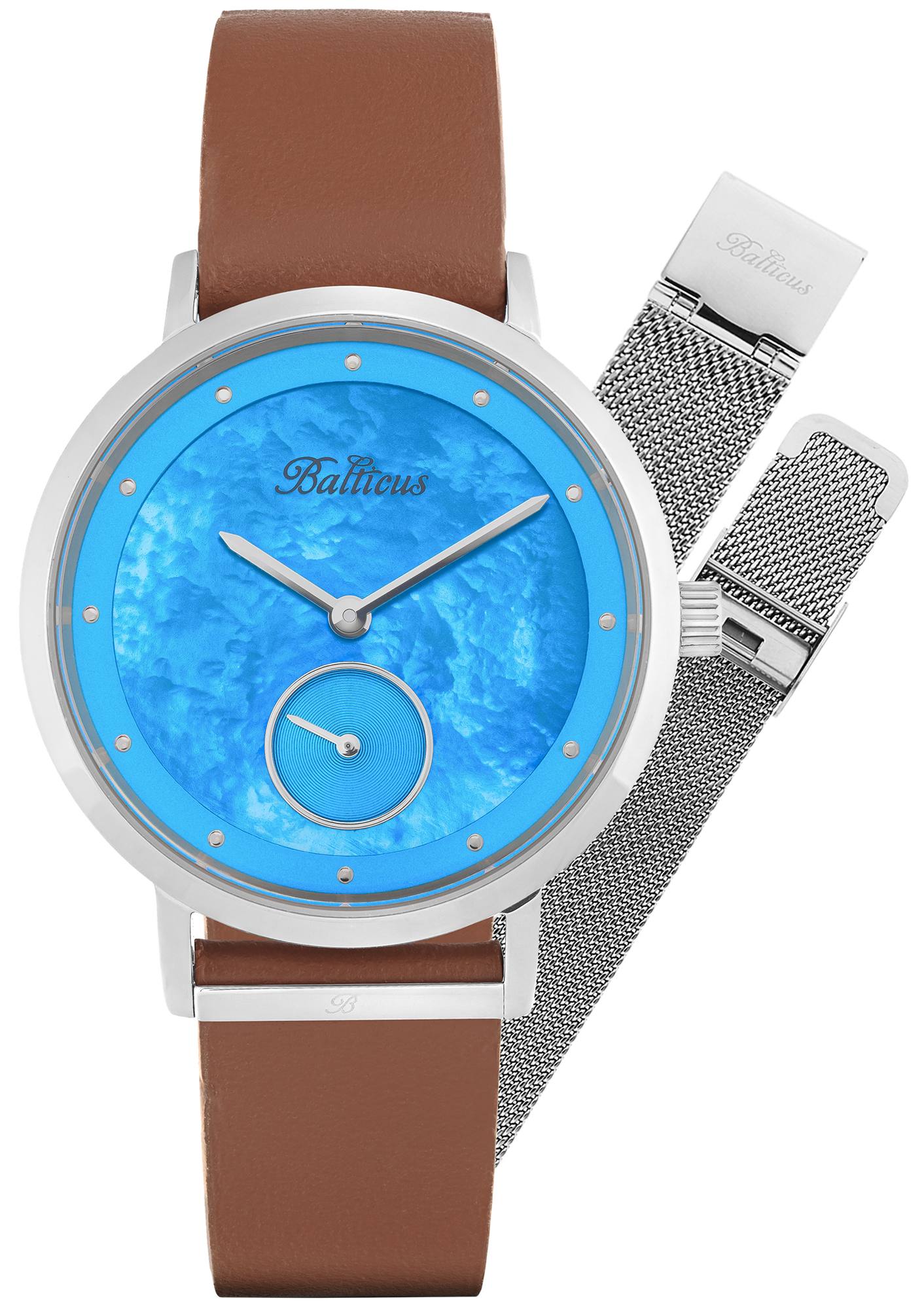 New Sky Silver Blue Pearl - dodatkowa bransoleta Balticus BLT-BALNSSBL-P 