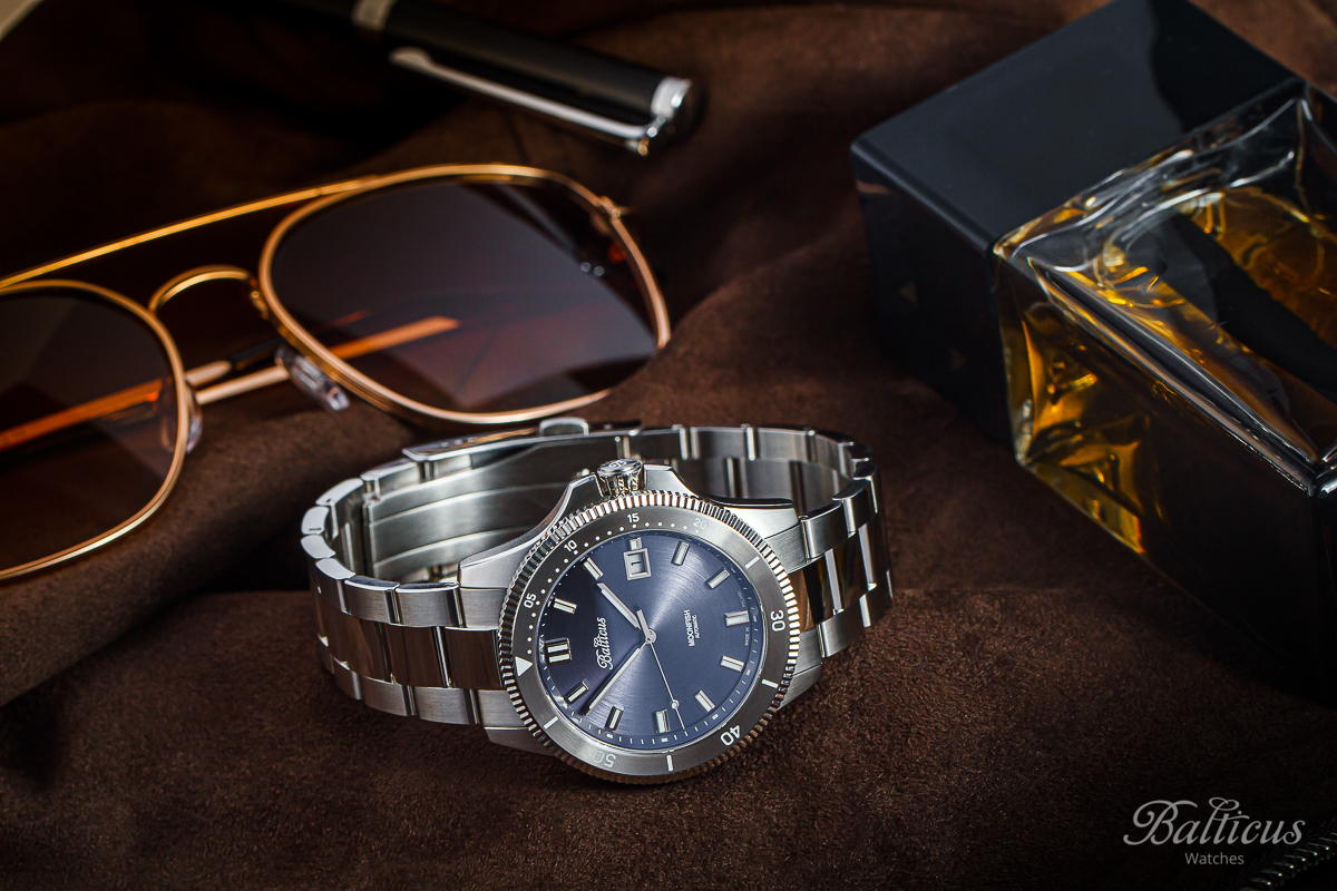 Balticus BLT-BTMFBL Moonfish - Blue - Limited Edition 100szt Moonfish klasyczny zegarek srebrny - miniatura 9