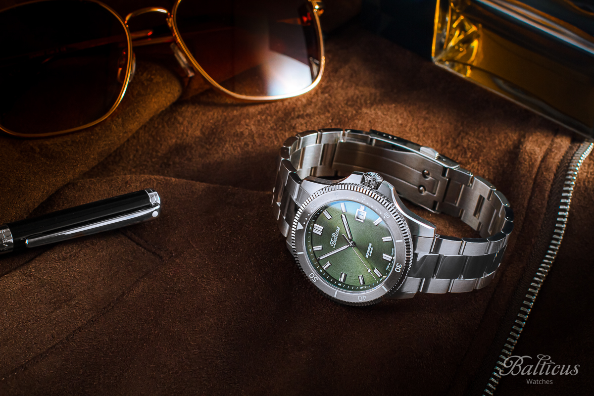 Balticus BLT-BTMFGR Moonfish - Green - Limited Edition 100szt Moonfish klasyczny zegarek srebrny - miniatura 9